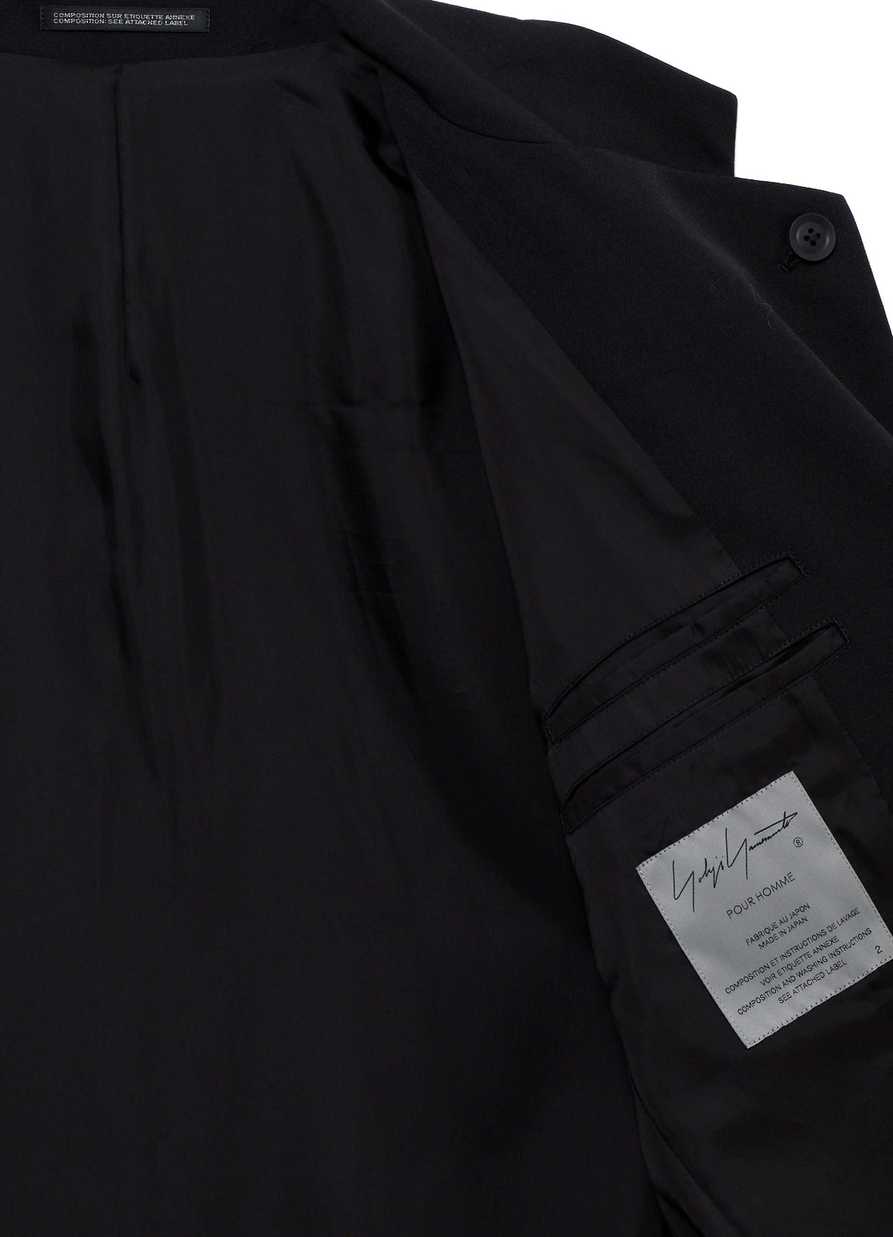 WOOL GABARDINE SKULL-PRINTED DISCHARGE JACKET