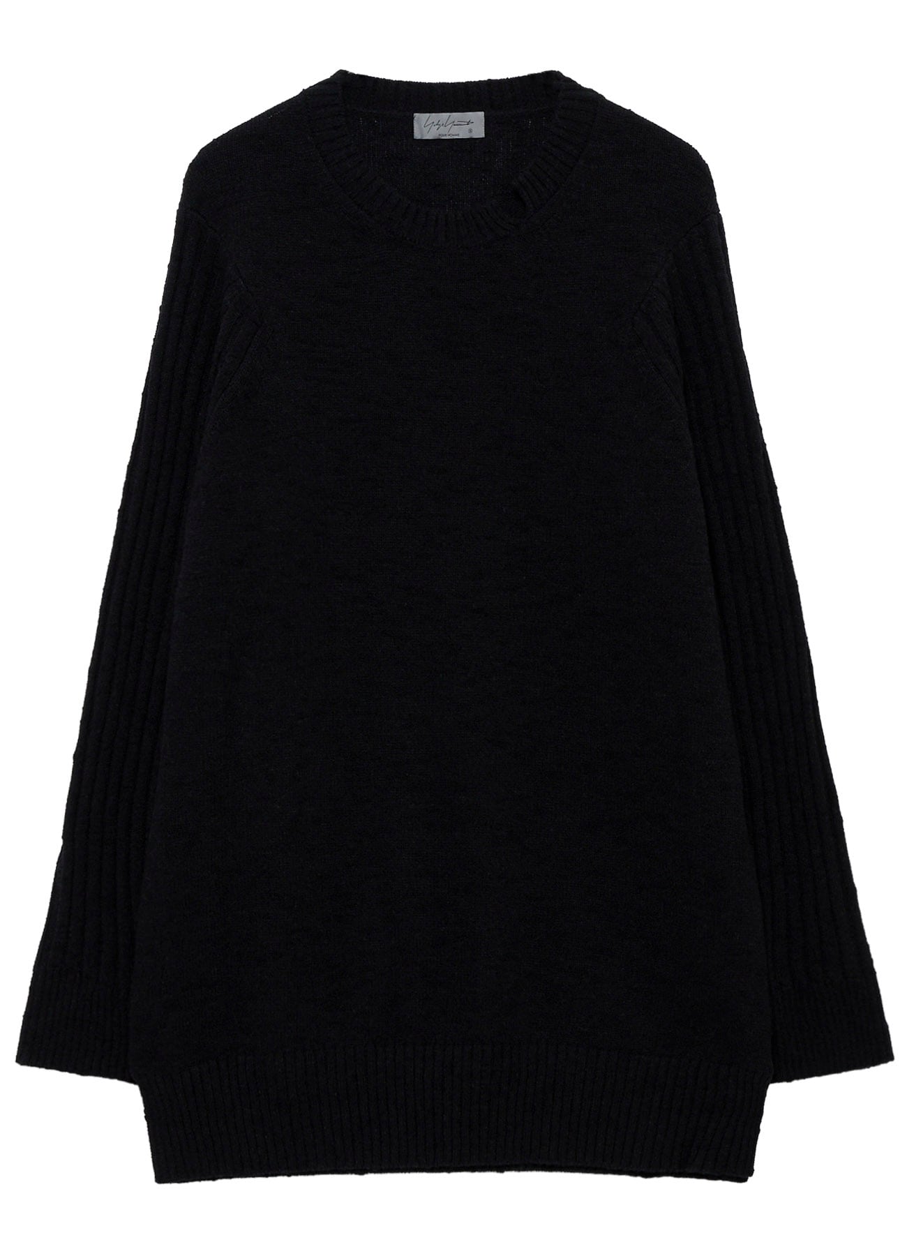 7G PLATING SINGLE JERSEY RIB ROUND NECK PO