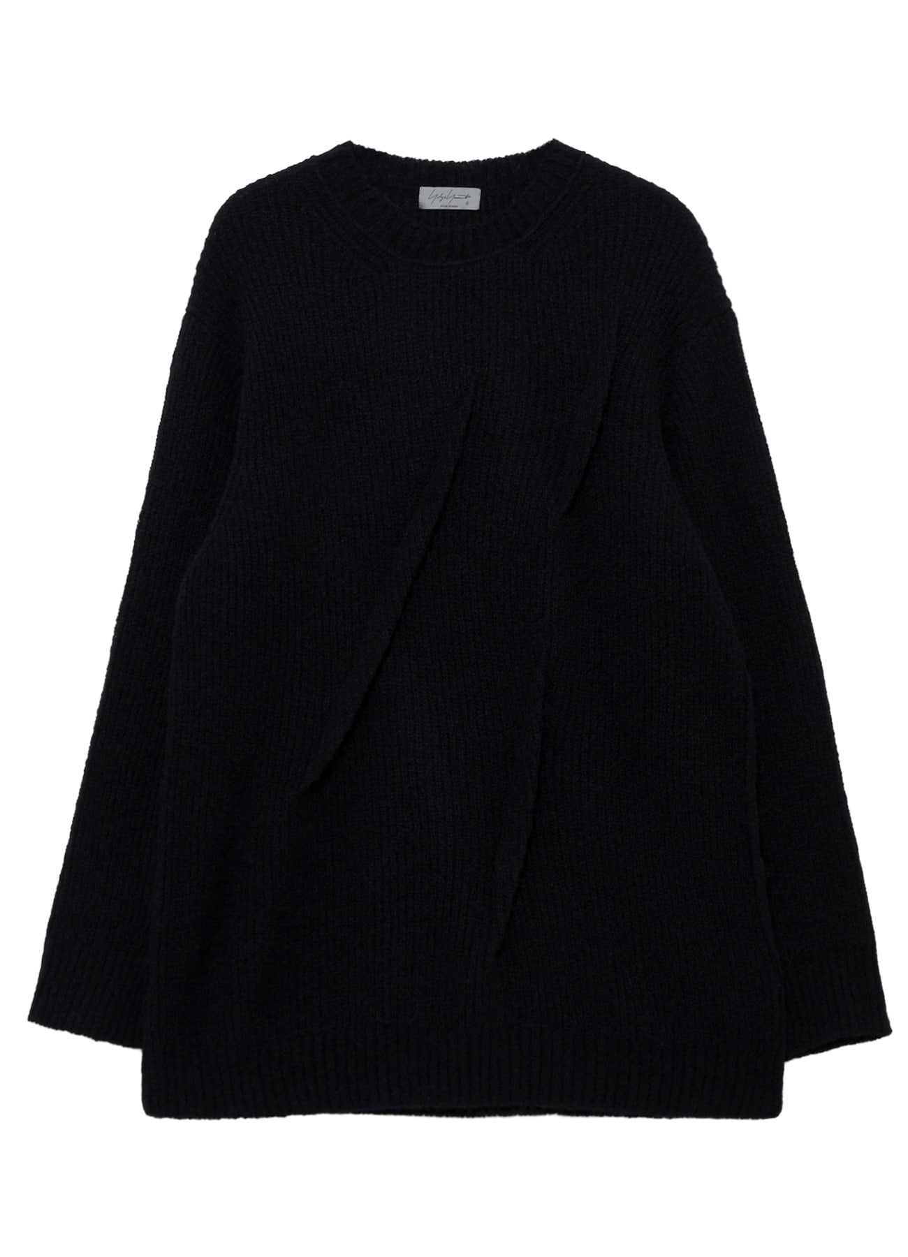 HALF CARDIGAN+TUCK TUCK ROUND NECK PO