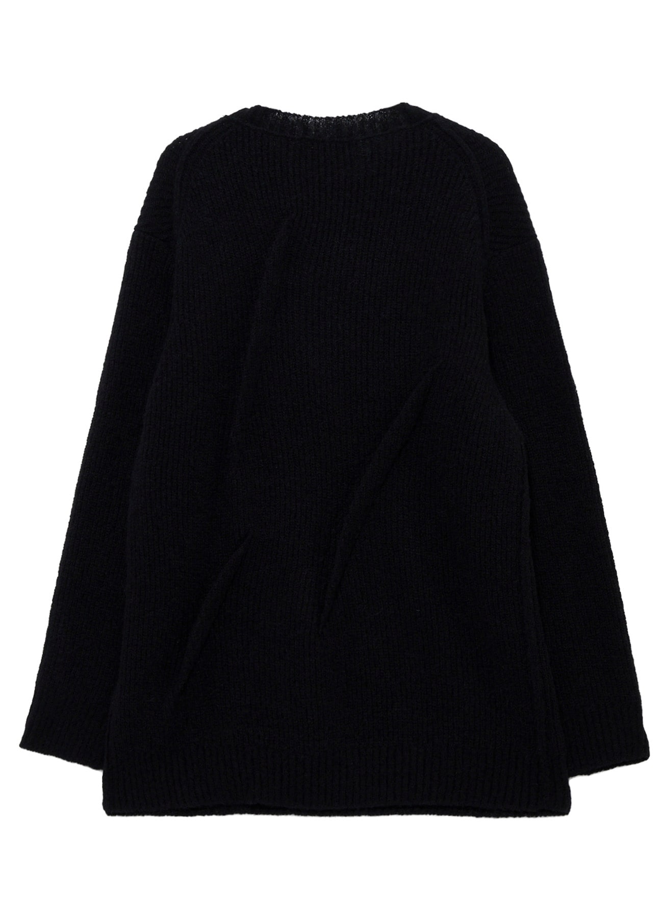 HALF CARDIGAN+TUCK TUCK ROUND NECK PO