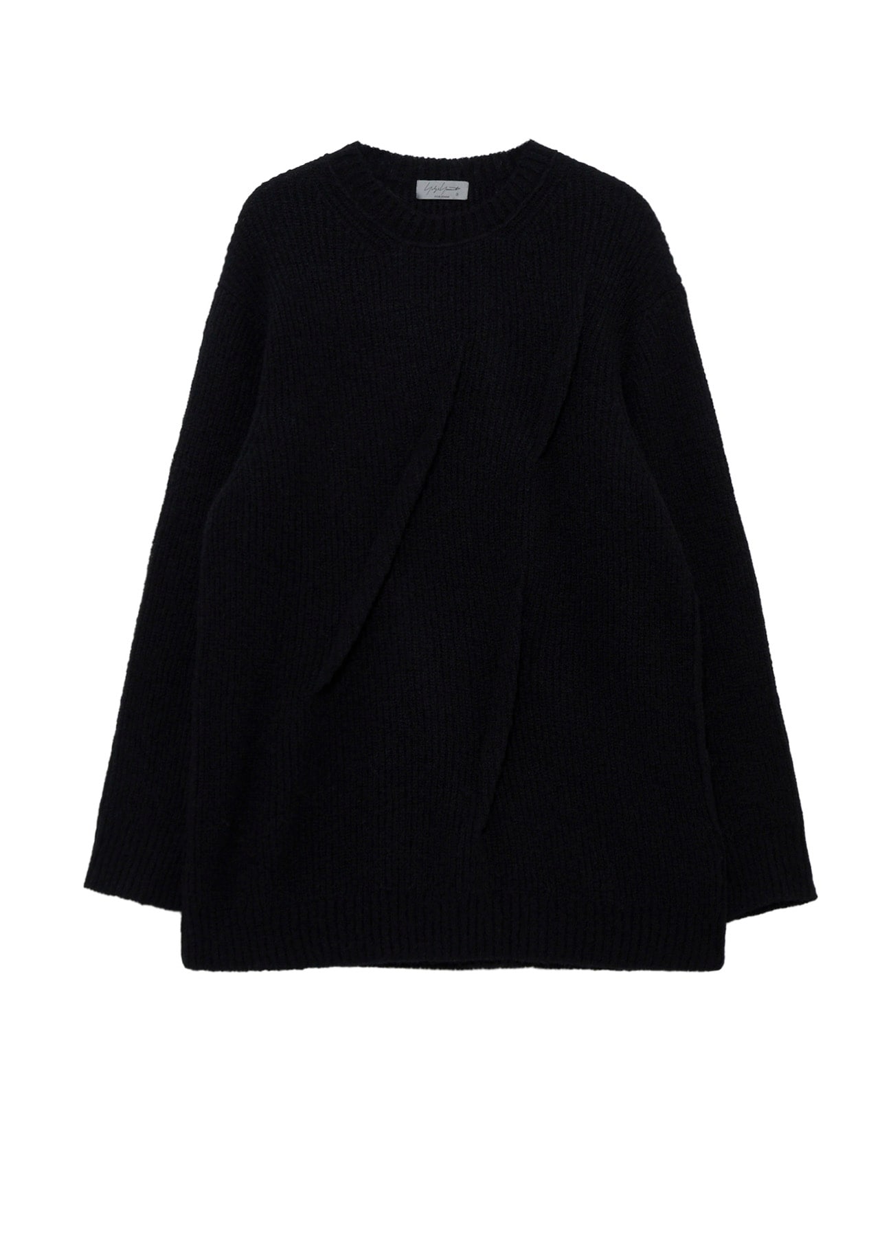 HALF CARDIGAN+TUCK TUCK ROUND NECK PO