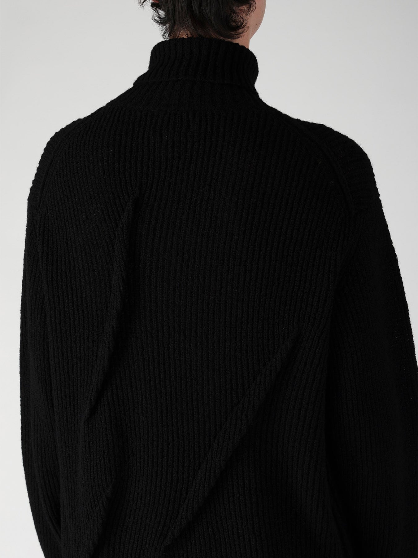 HALF CARDIGAN+TUCK TUCK TURTLE NECK PO