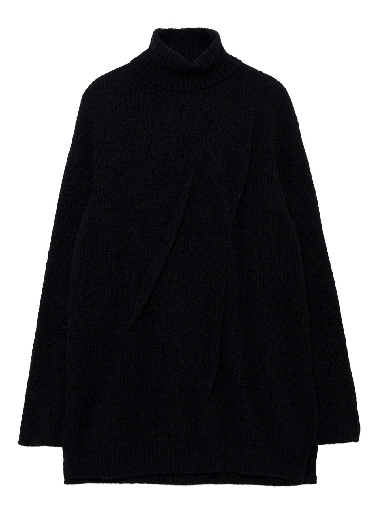 HALF CARDIGAN+TUCK TUCK TURTLE NECK PO