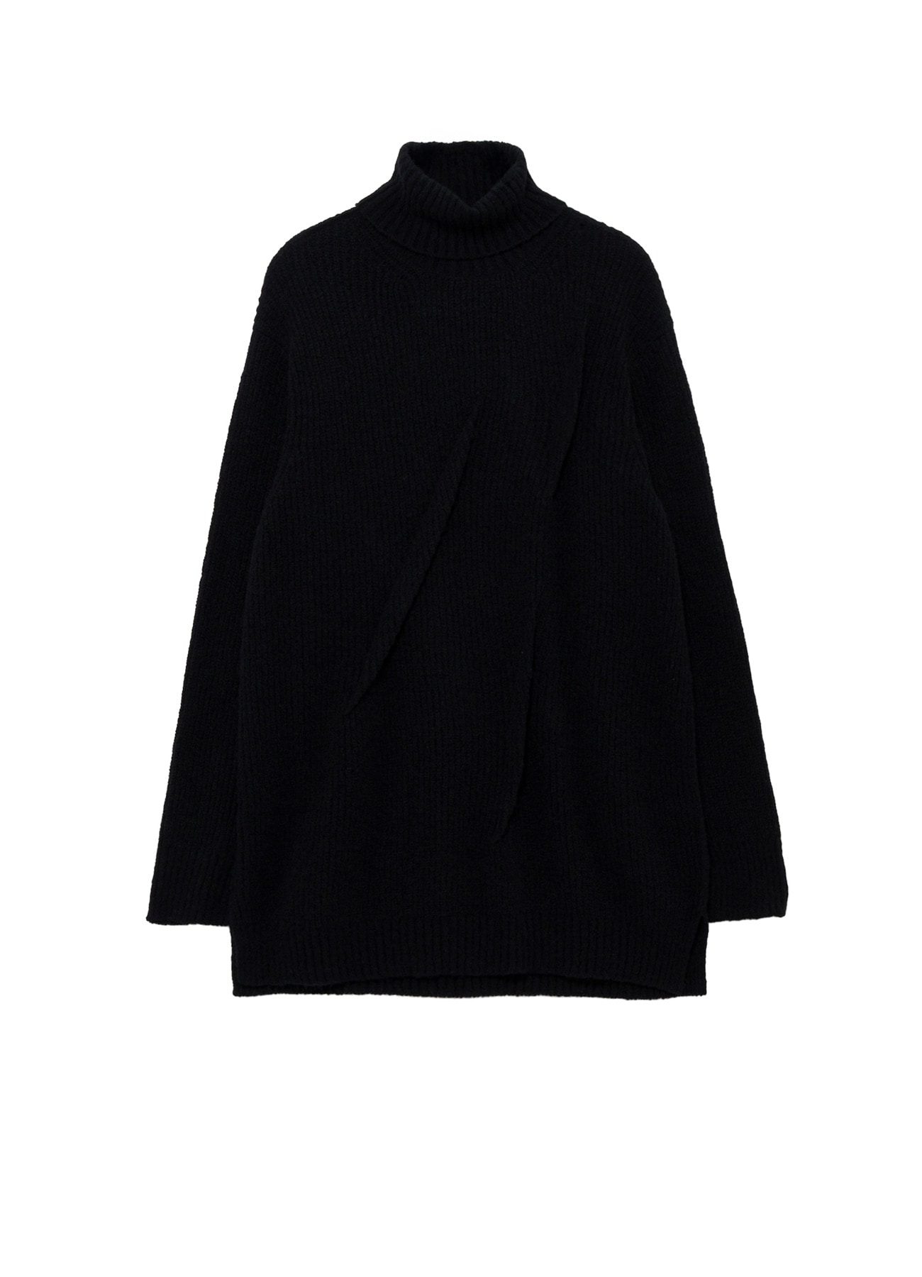 HALF CARDIGAN+TUCK TUCK TURTLE NECK PO