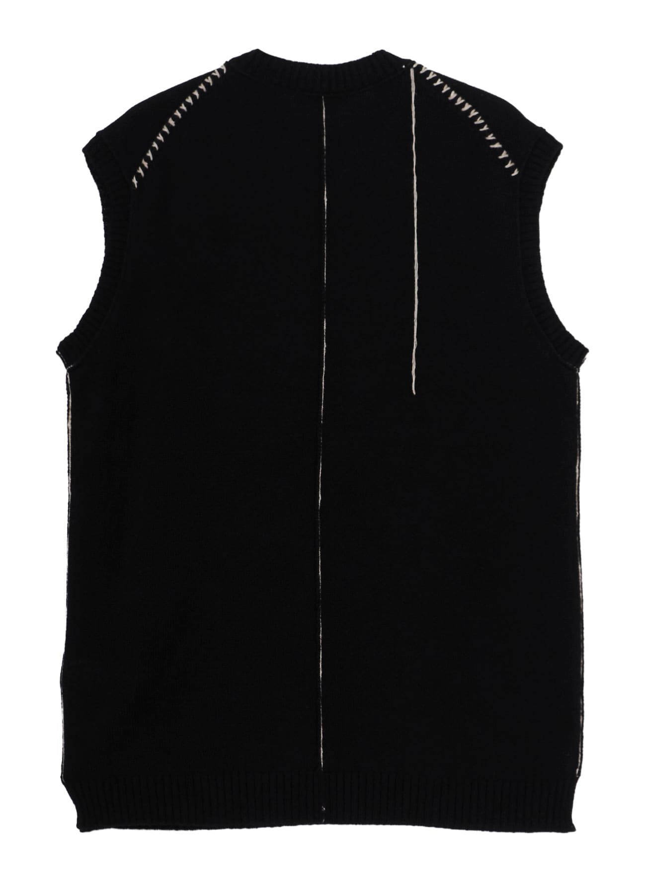 SINGLE JERSEY+EMBROIDERY EMBROIDERY ROUND NECK VEST