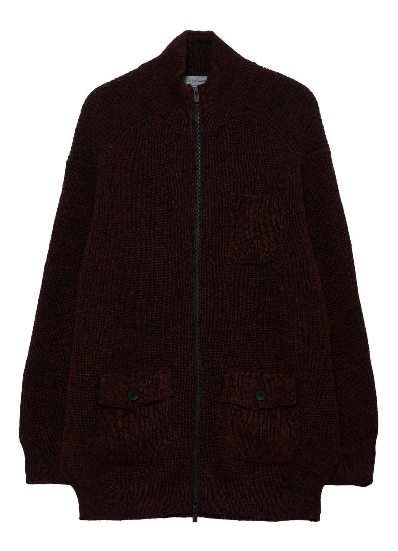 PARALLELED HALF CARDIGAN POCKET DETAIL ZIP BLOUSON