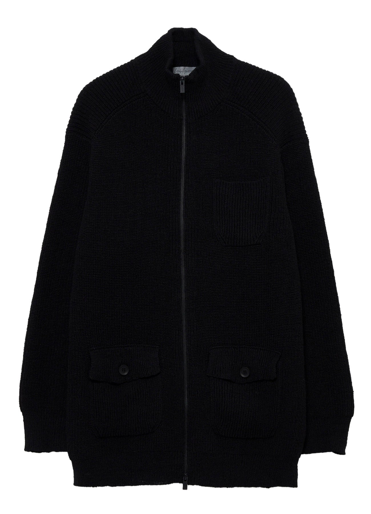 PARALLELED HALF CARDIGAN POCKET DETAIL ZIP BLOUSON