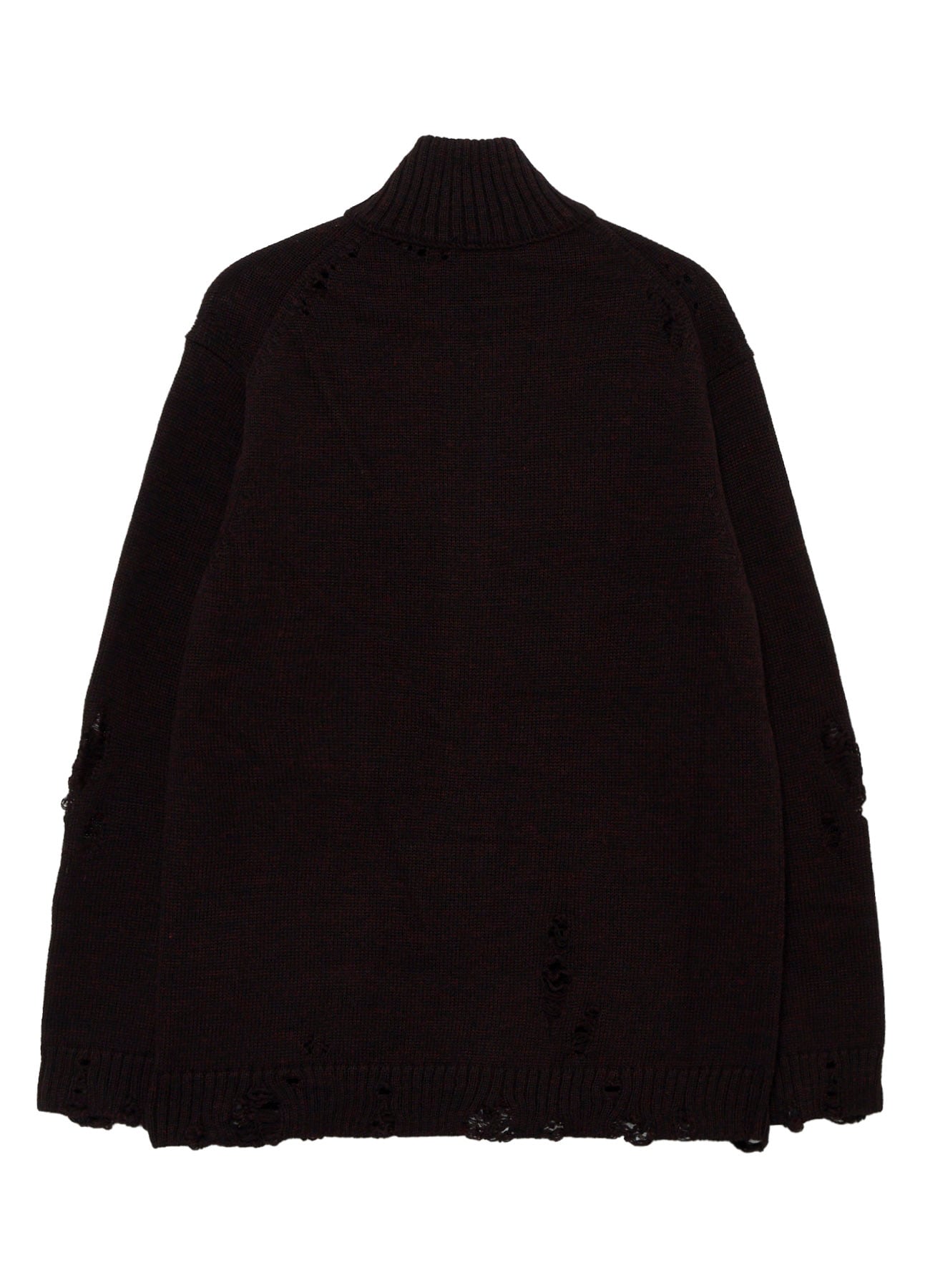 5G 3PLY SINGLE JERSEY  HIGH NECK ZIP CARDIGAN