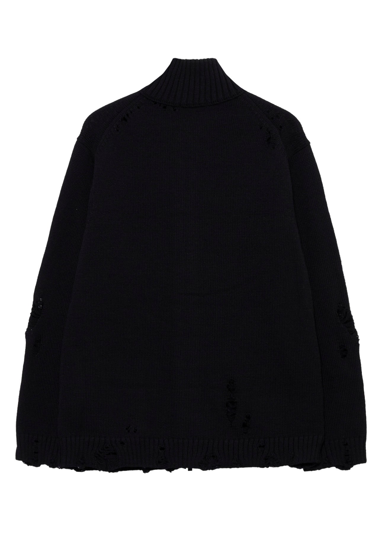 5G 3PLY SINGLE JERSEY  HIGH NECK ZIP CARDIGAN