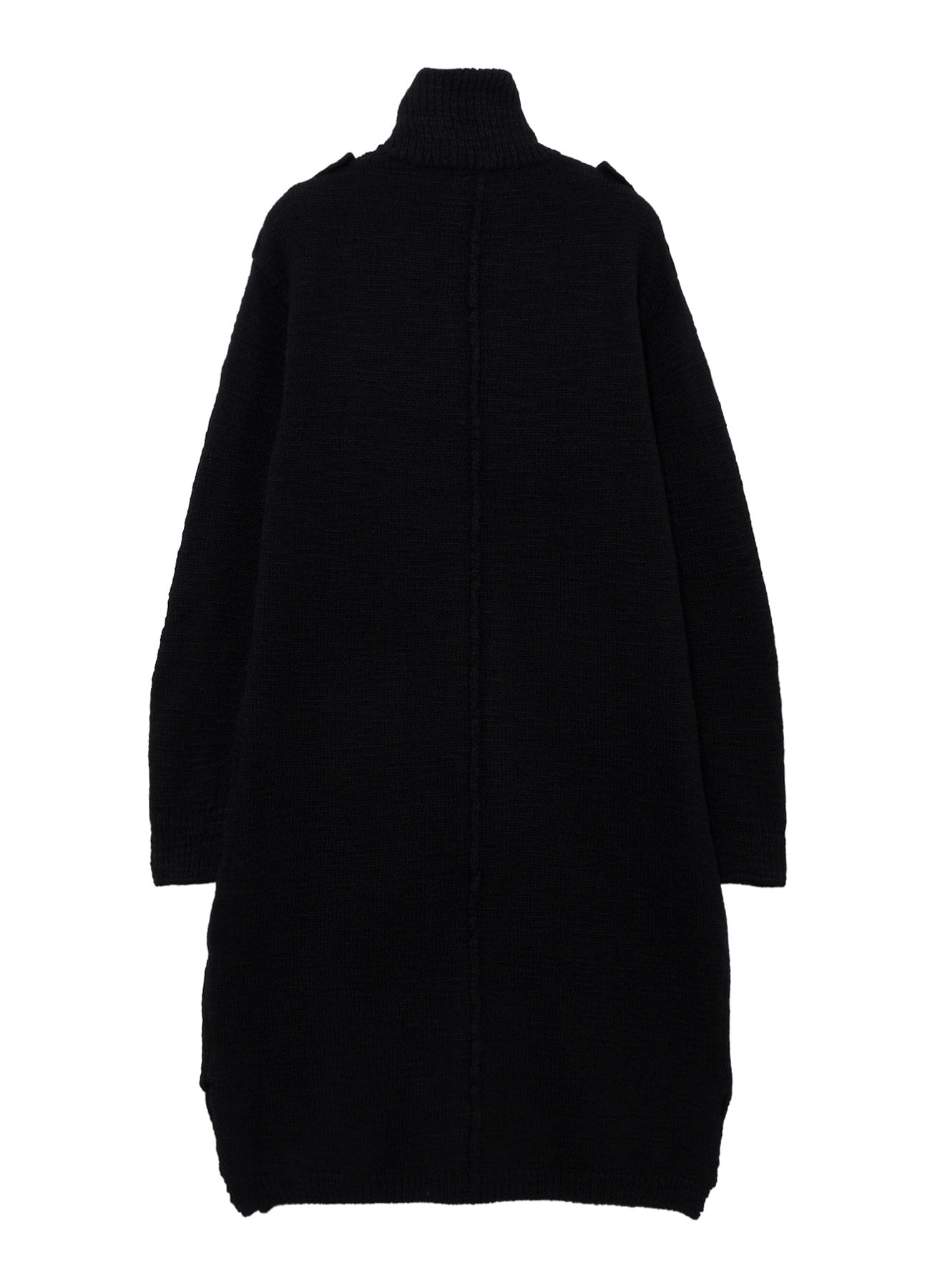 SINGLE JERSEY SHOULDER EPAULET HIGH NECK LONG CD