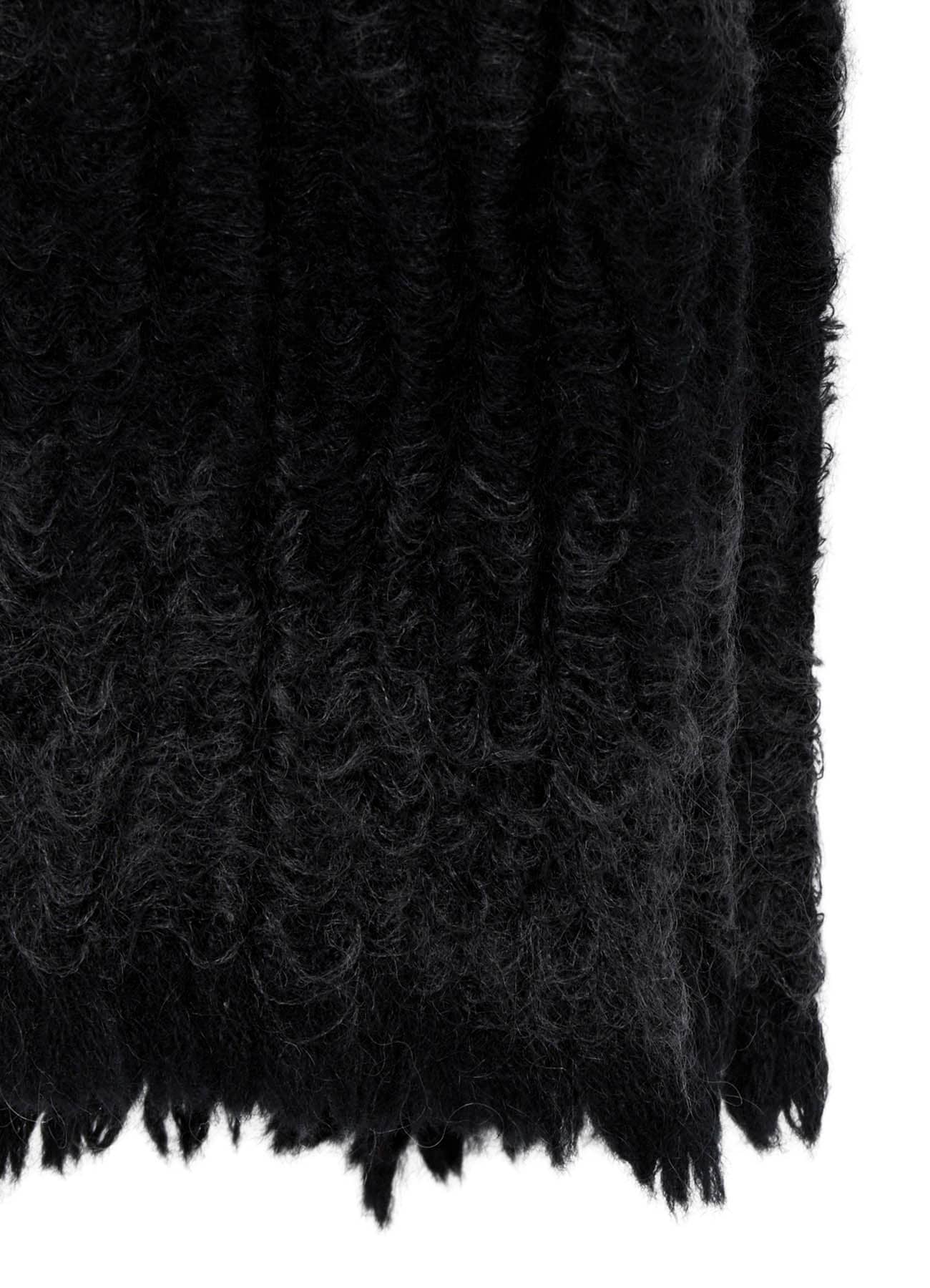 W/KID MOHAIR GATHER STRIPE STOLE