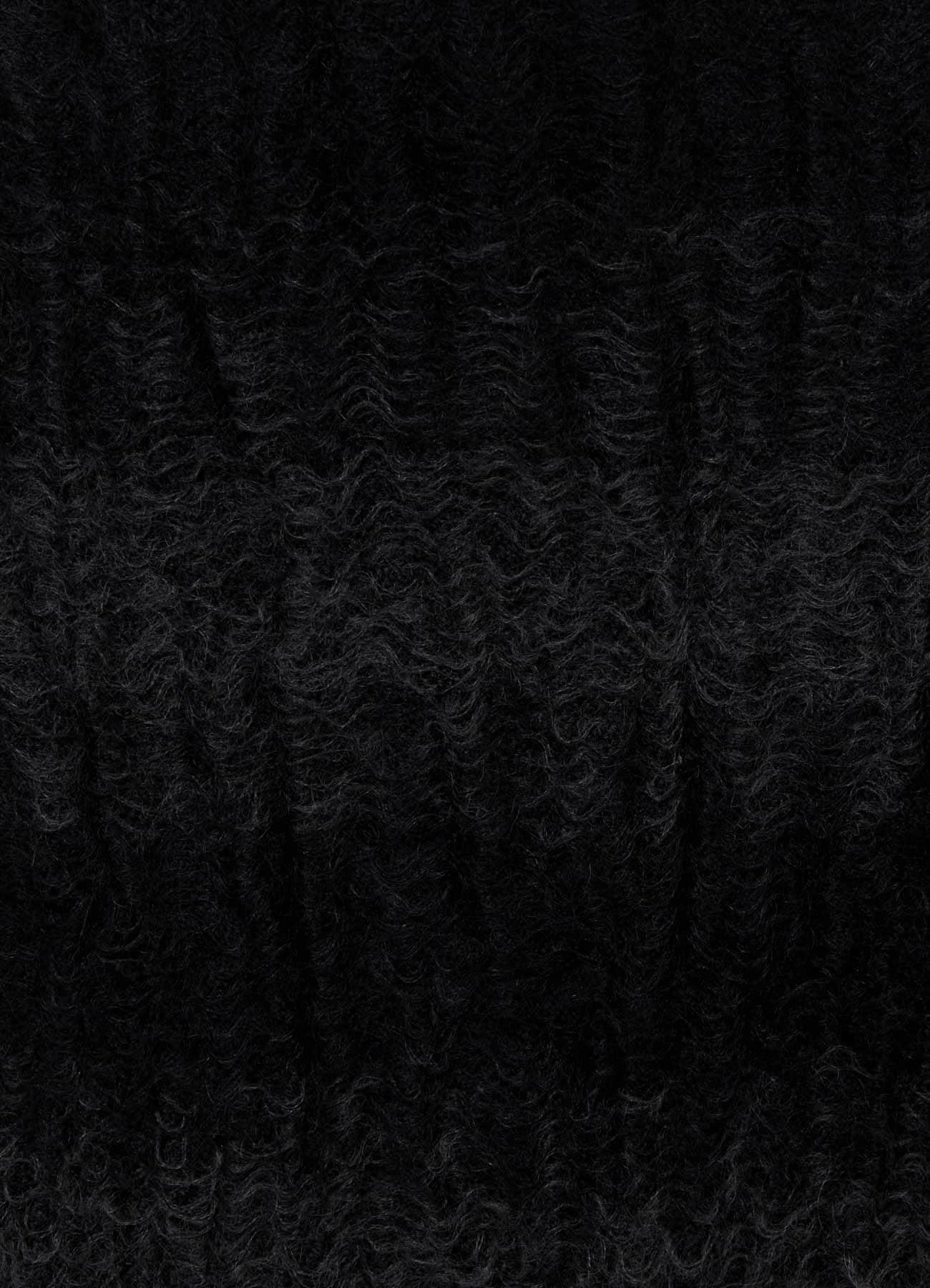W/KID MOHAIR GATHER STRIPE STOLE
