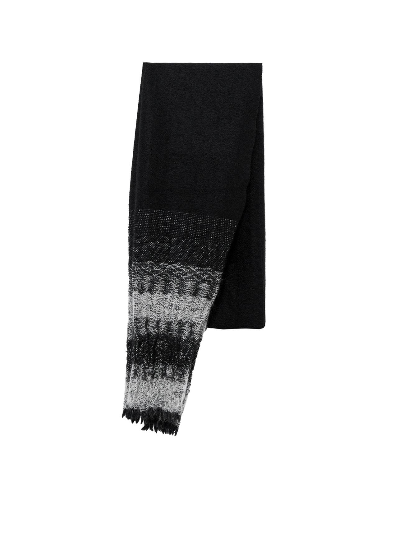 W/KID MOHAIR GATHER STRIPE STOLE