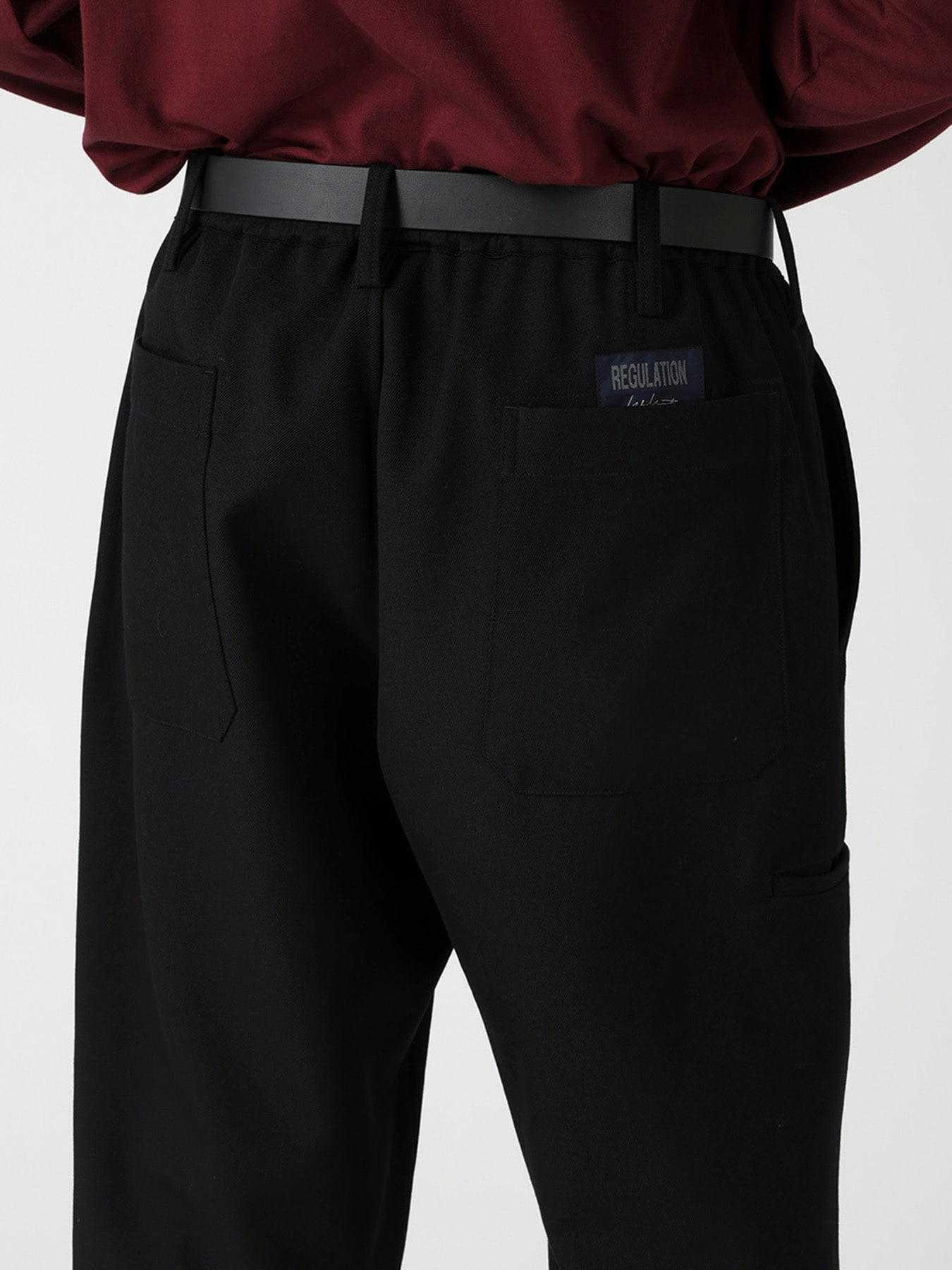 RE ARMY GABARDINE RIB SINGLE WELT POCKET PANTS