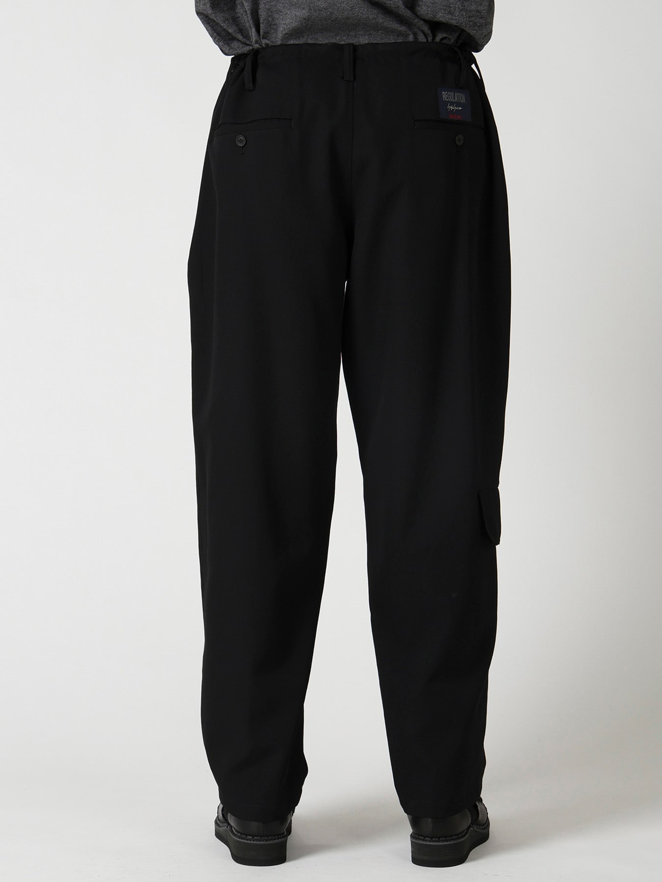 RE GABARDINE SIDE POCKET STRING PANTS