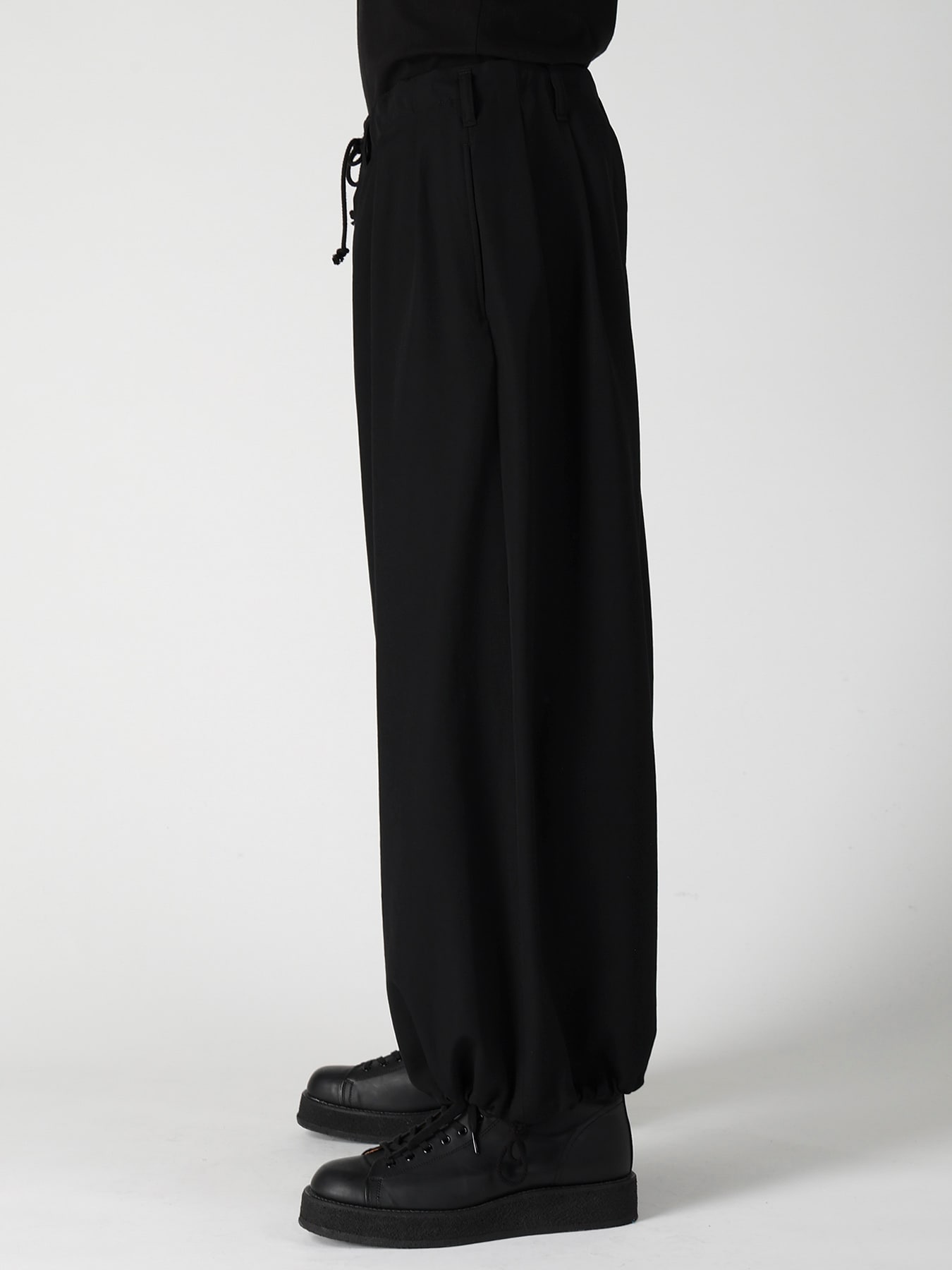 WOOL GABARDINE STANDAED BALLON PANTS