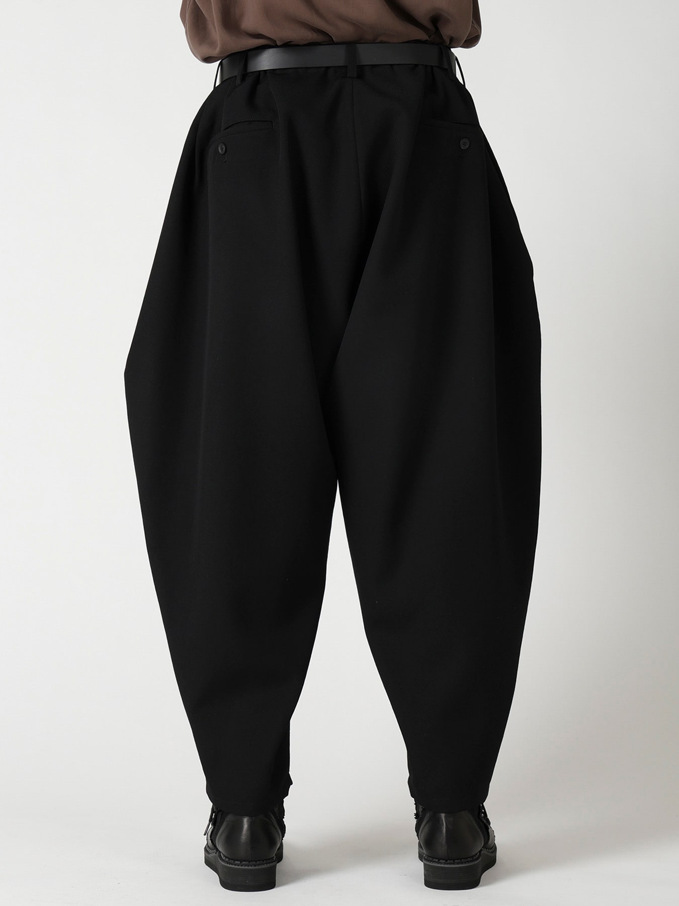 ARMY GABARDINE DRAPE PANTS