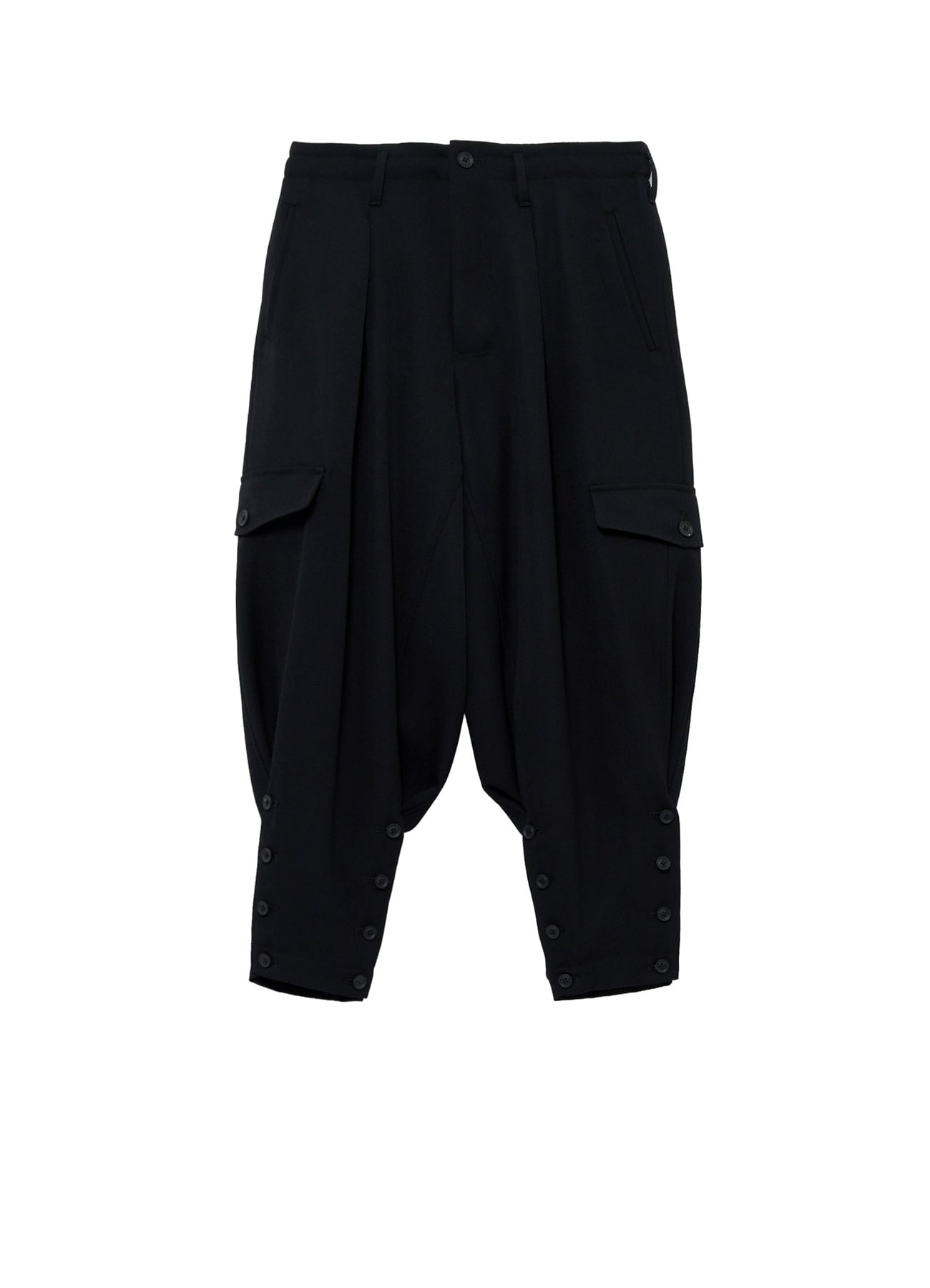 11OZ BLACK DENIM PAINTER PANTS(XS Black): Yohji Yamamoto POUR