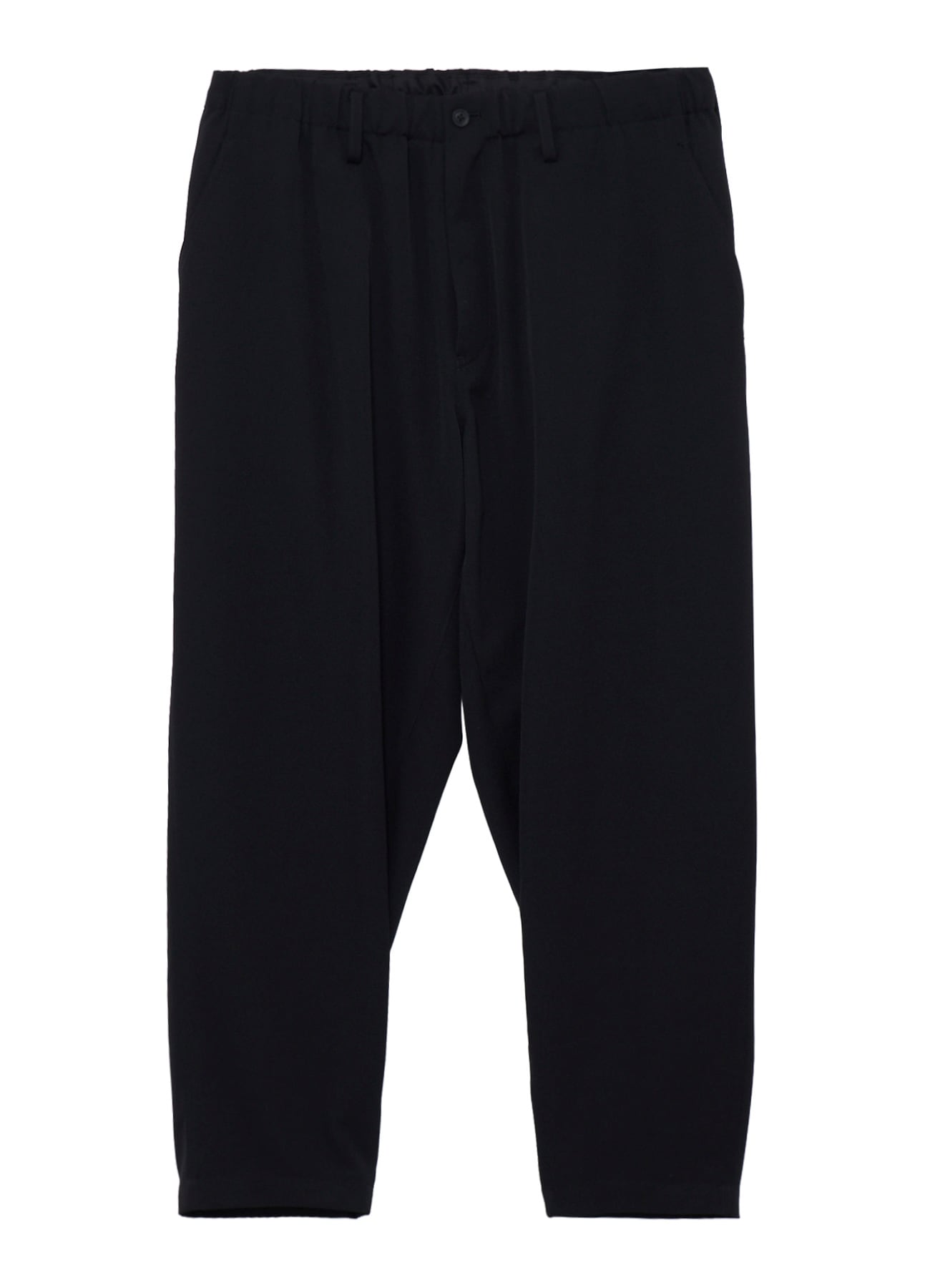 WOOL GABARDINE DOUBLE STITCH ELASTIC PANTS