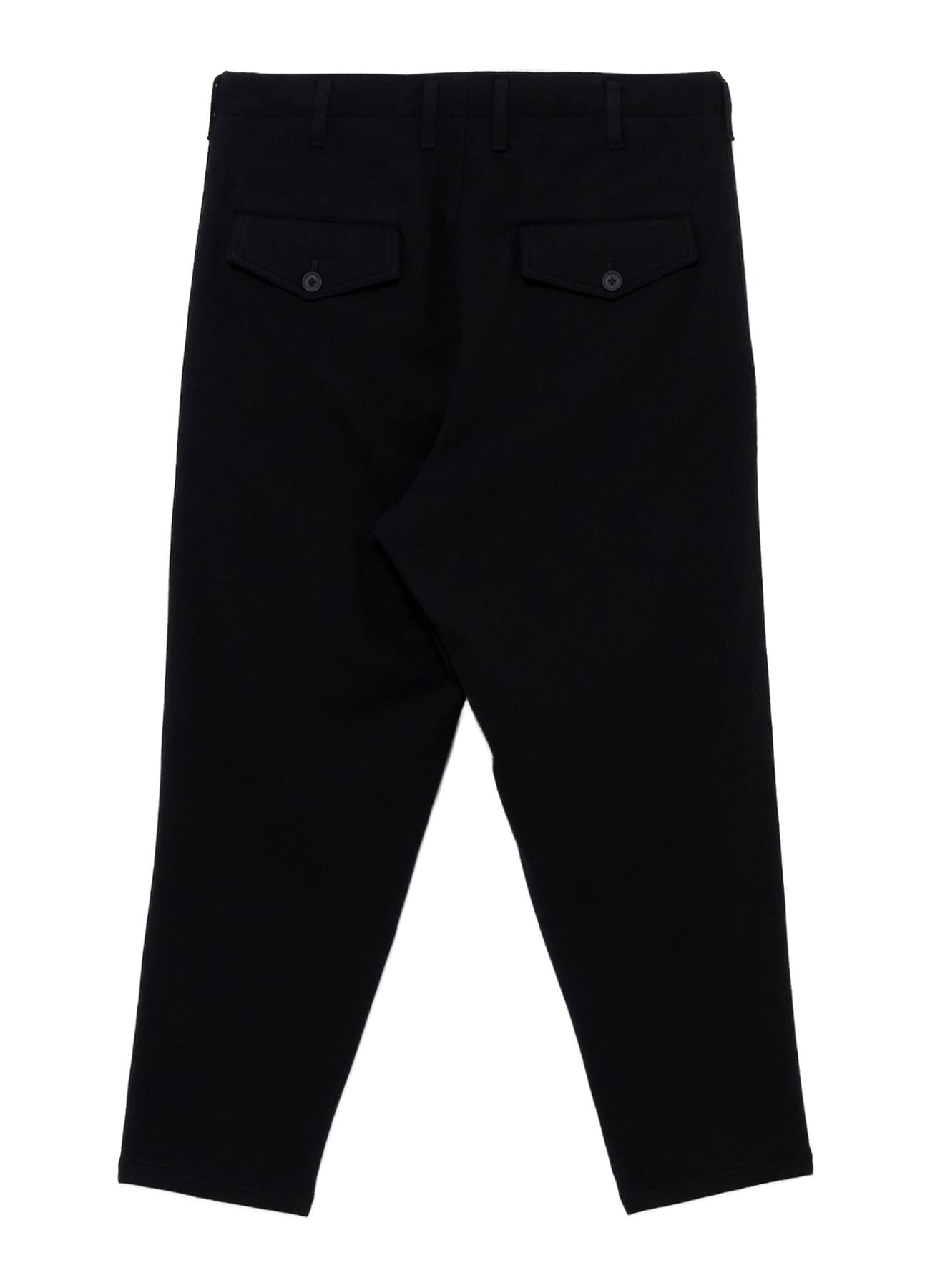 NEEDLE PUNCHED FLANNEL HEM SLIT BUTTON PANTS