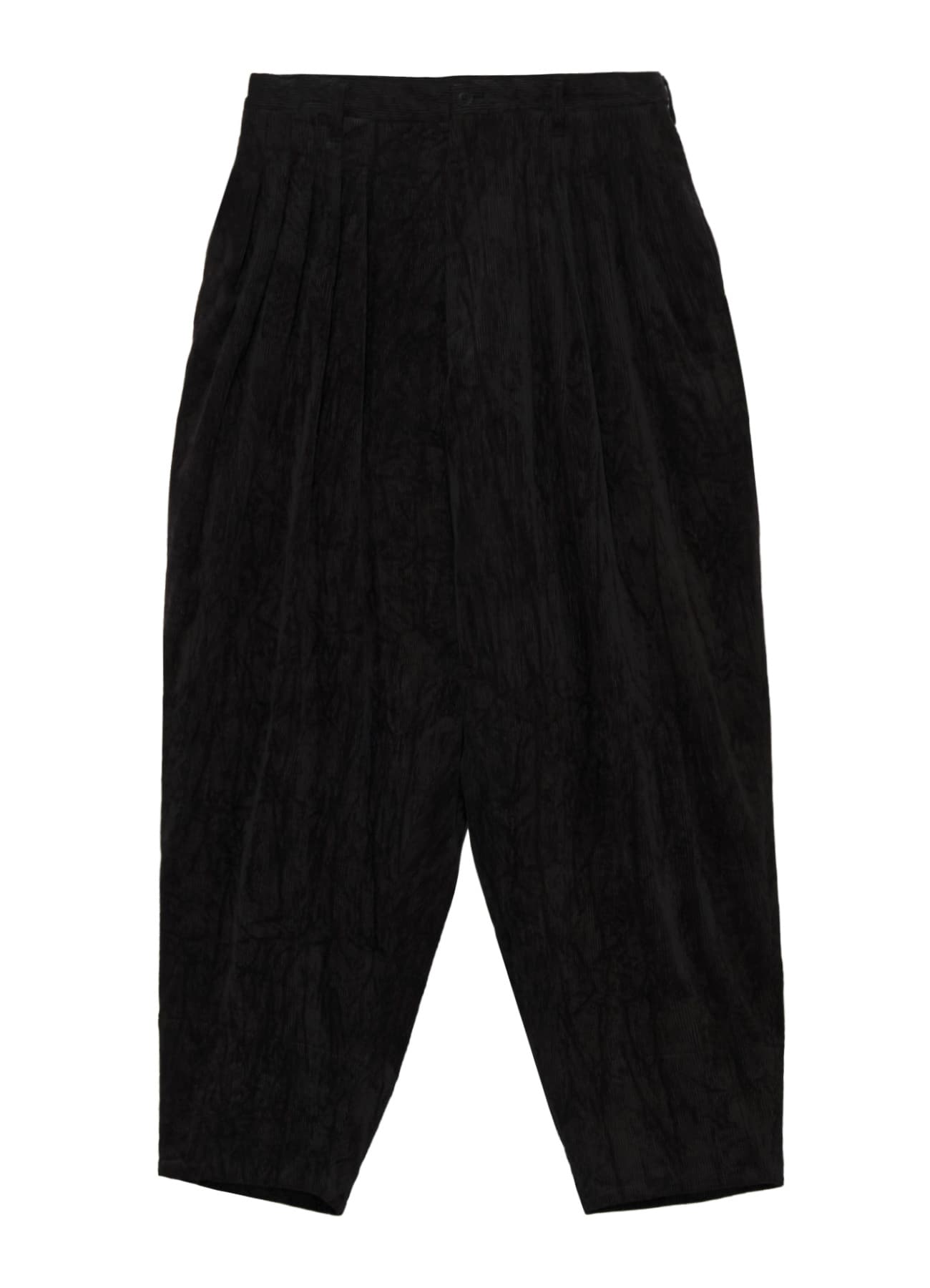 C/RY CORDUROY PIGMENT WASHED 20TUCKS HEM PANTS