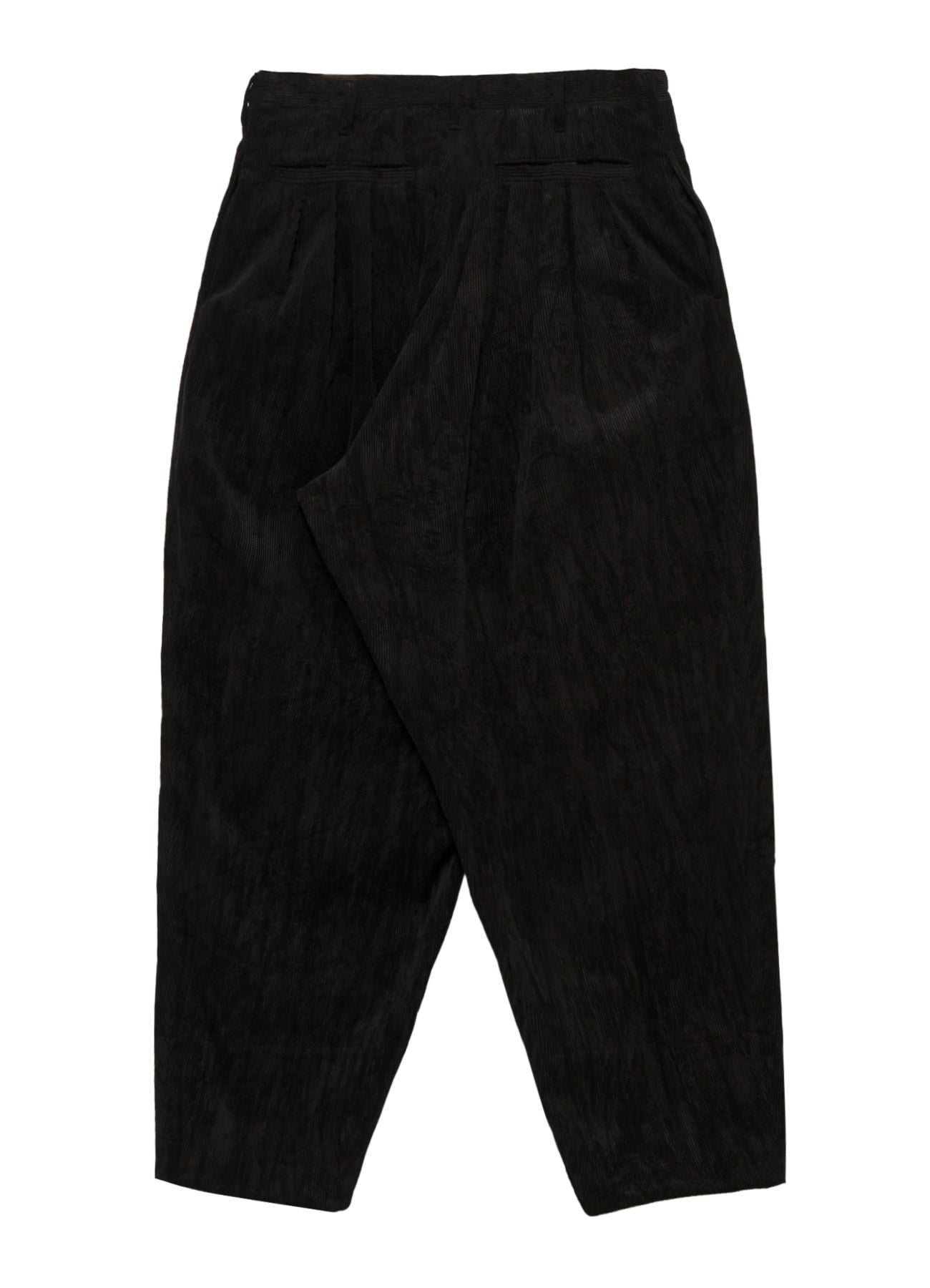 C/RY CORDUROY PIGMENT WASHED 20TUCKS HEM PANTS