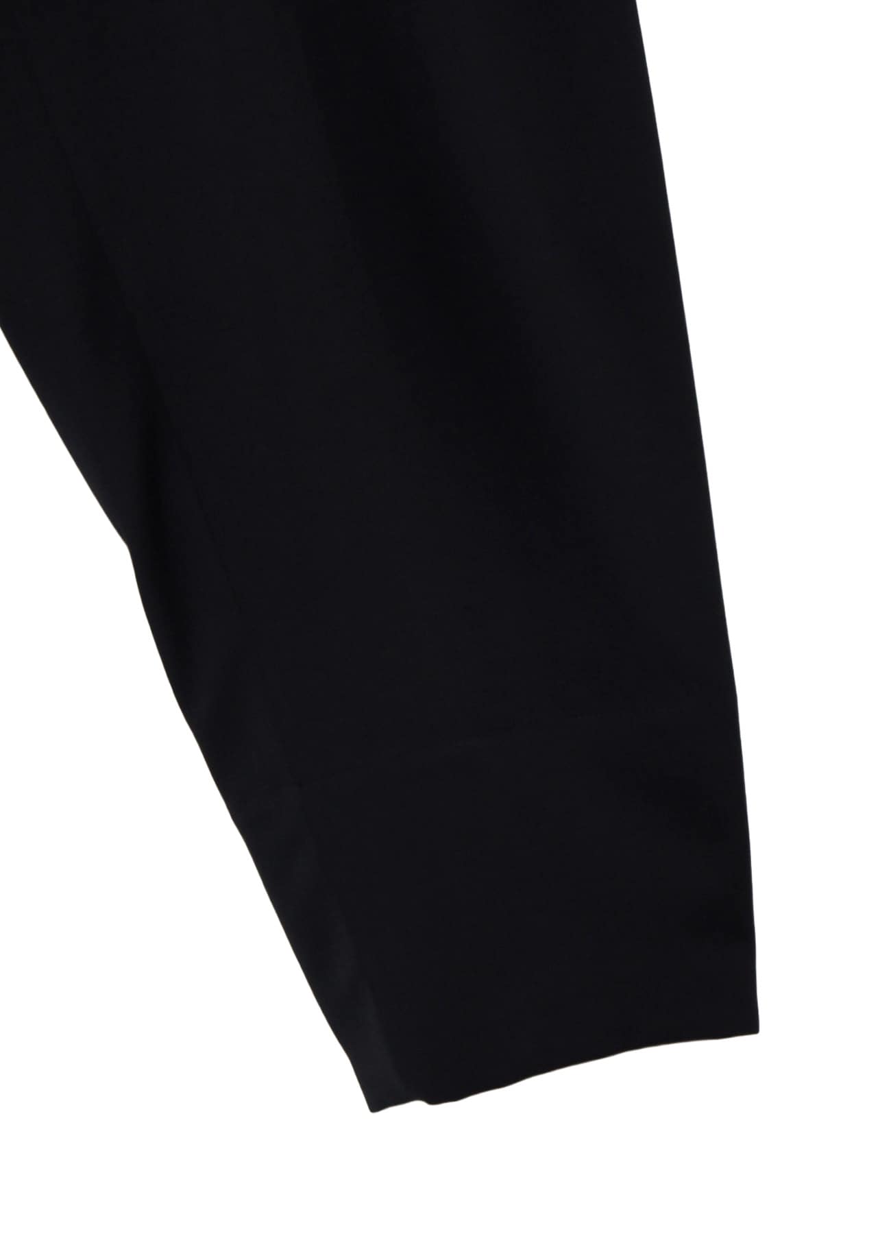 WOOL GABARDINE 16 TUCKS STACKED HEM PANTS