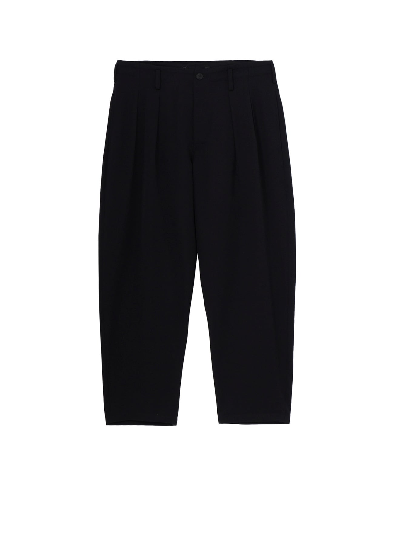 WOOL GABARDINE 2TUCKS SLIM PANTS