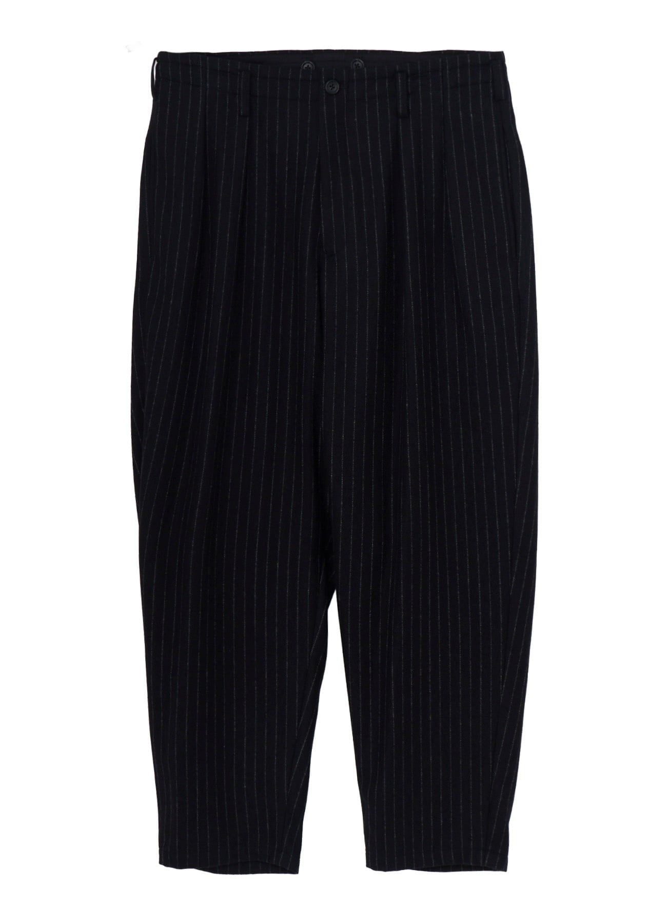 TOP STRIPE FLANNEL 2TUCKS SLIM PANTS