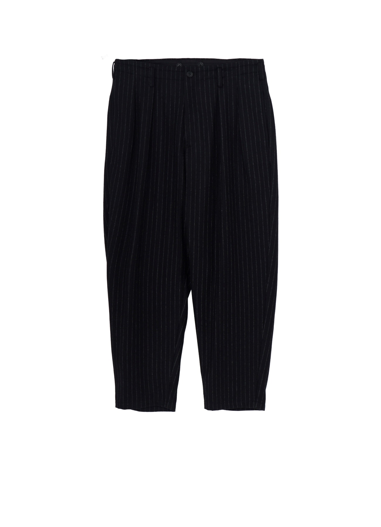 TOP STRIPE FLANNEL 2TUCKS SLIM PANTS