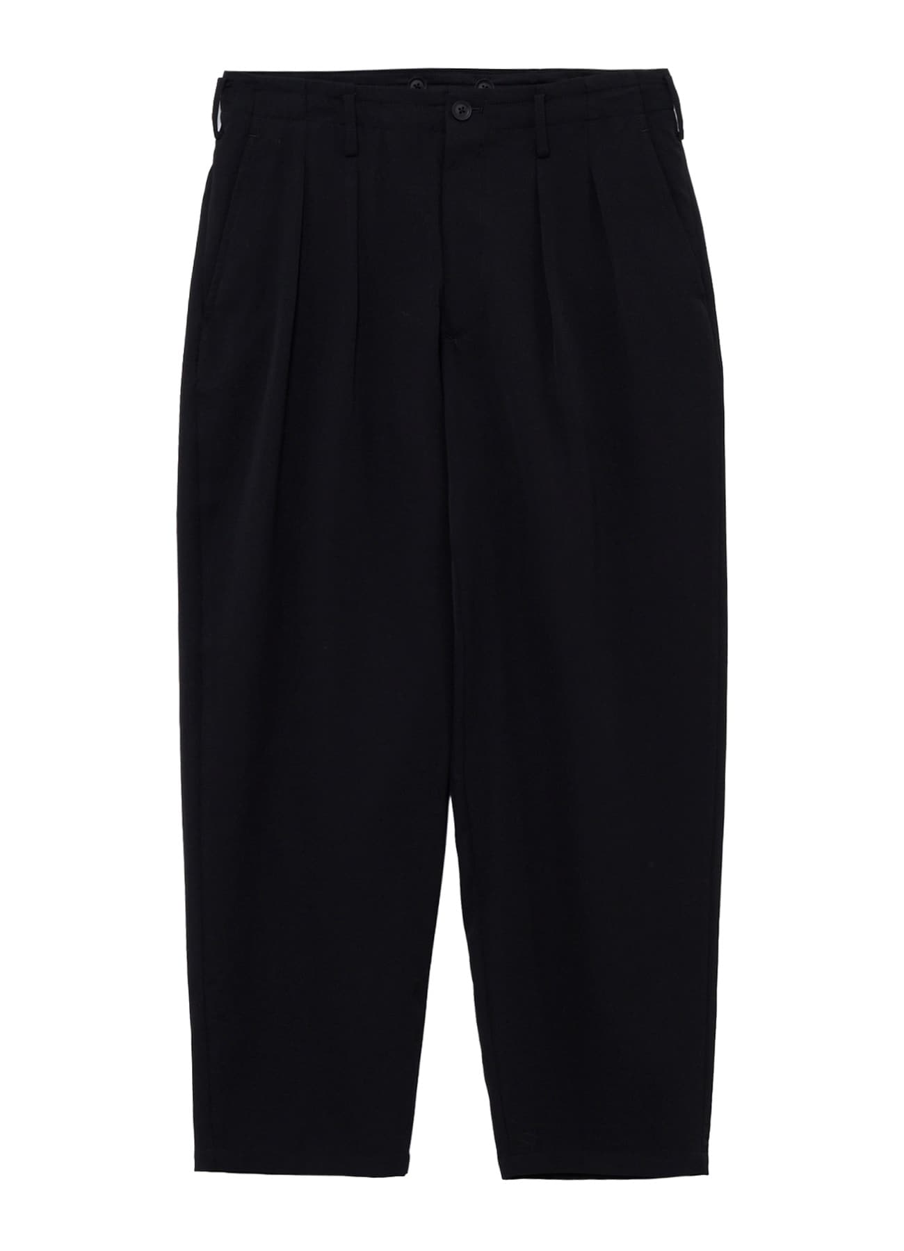 WOOL GABARDINE 2TUCKS SUIT PANTS
