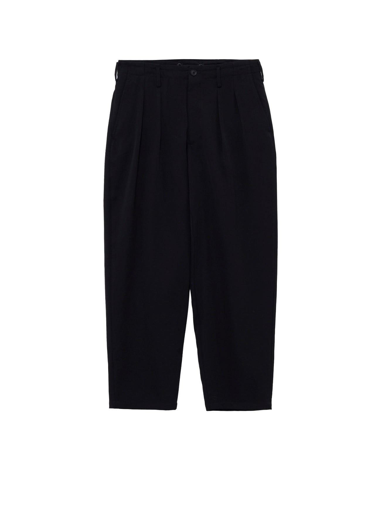WOOL GABARDINE 2TUCKS SUIT PANTS