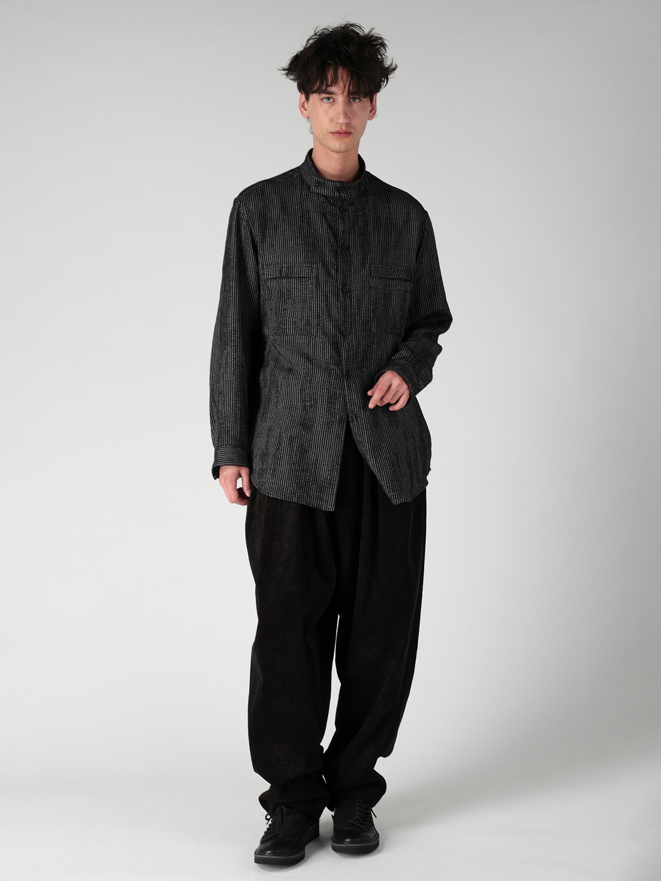 C/RY CORDUROY PIGMENT WASH STACKED HEM PANTS