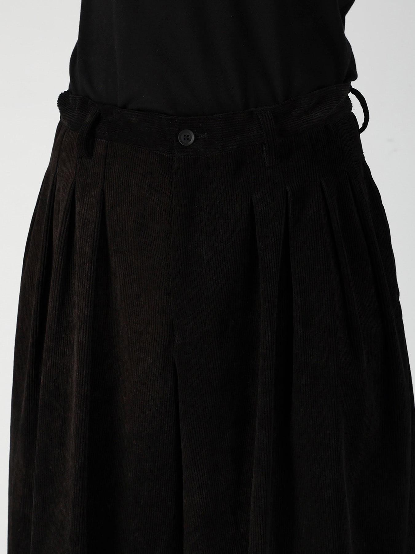 C/RY CORDUROY PIGMENT WASH STACKED HEM PANTS