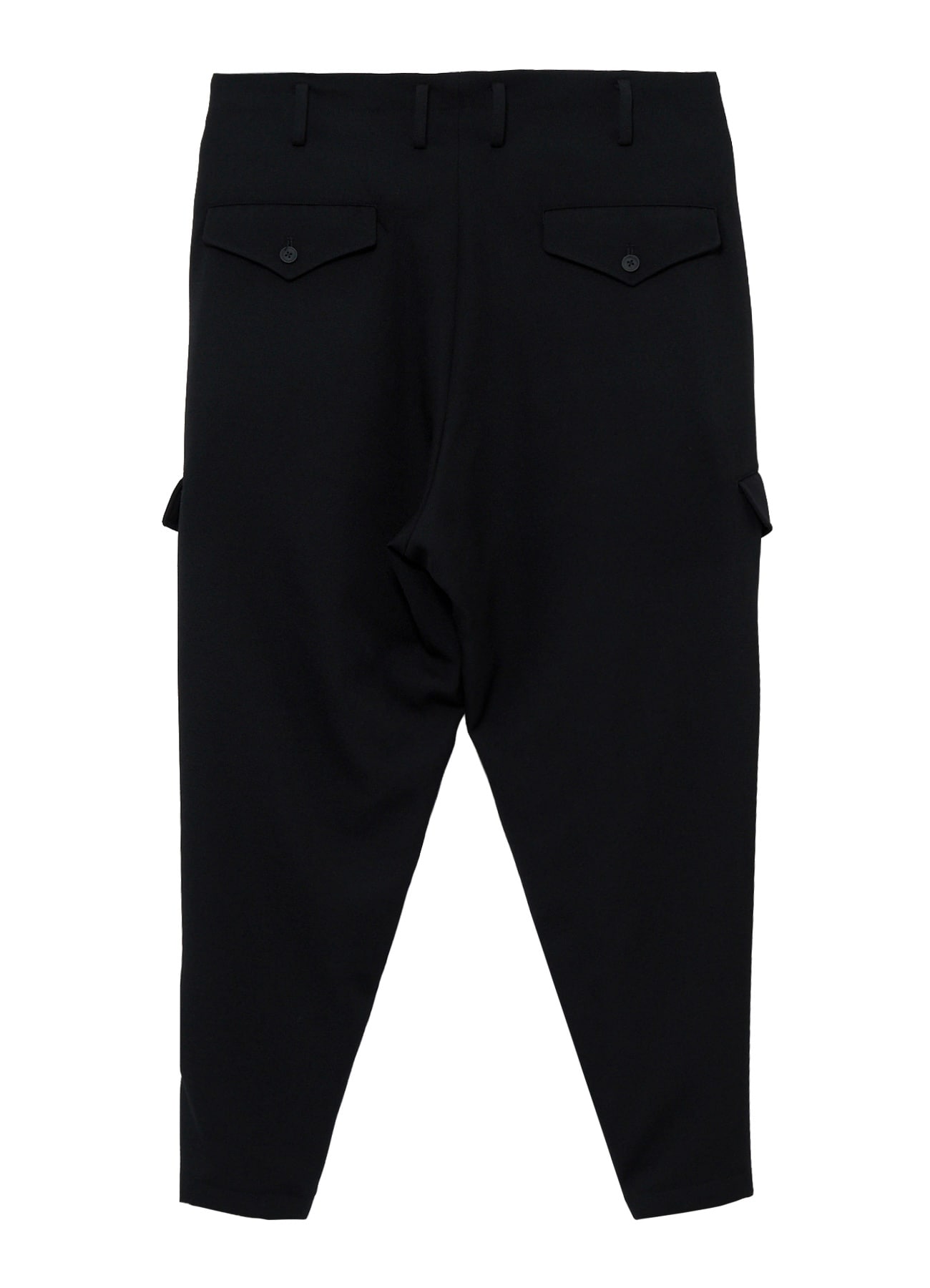 ARMY GABARDINE LACE UP HEM PANTS