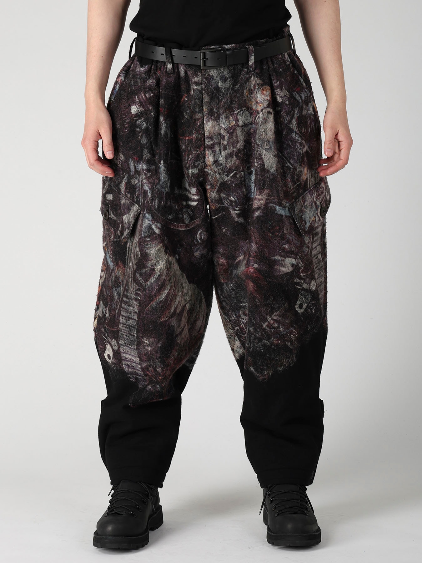 VIYELLA W SCREW HEM BELT PT CARGO PANTS
