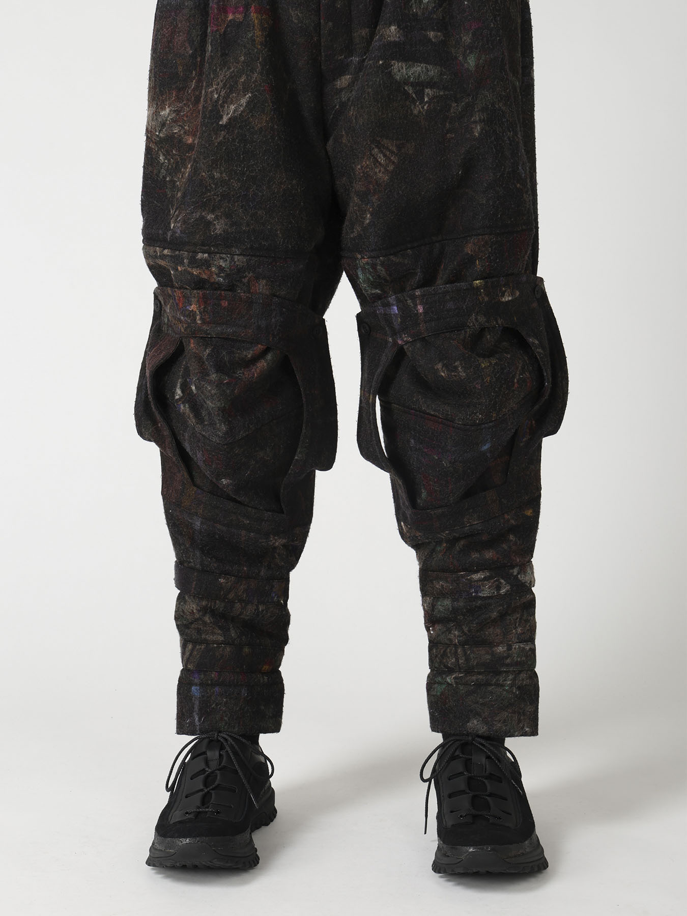 VIYELLA W PLAID PRINT KNEE WORK PANTS