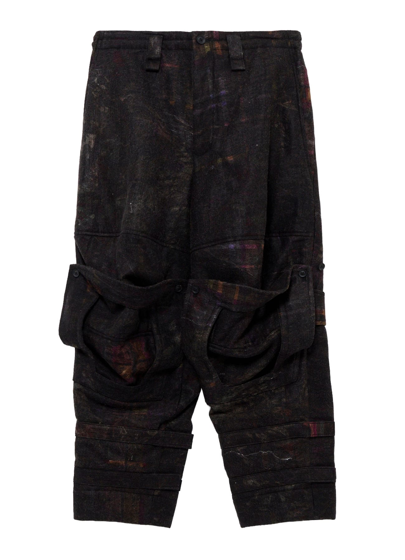 VIYELLA W PLAID PRINT KNEE WORK PANTS