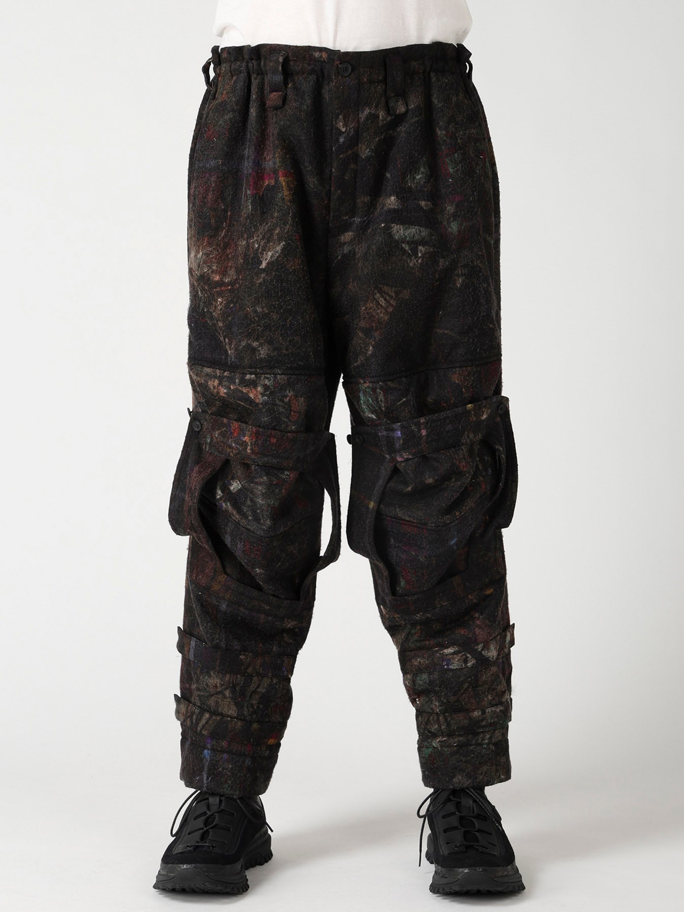 VIYELLA W PLAID PRINT KNEE WORK PANTS