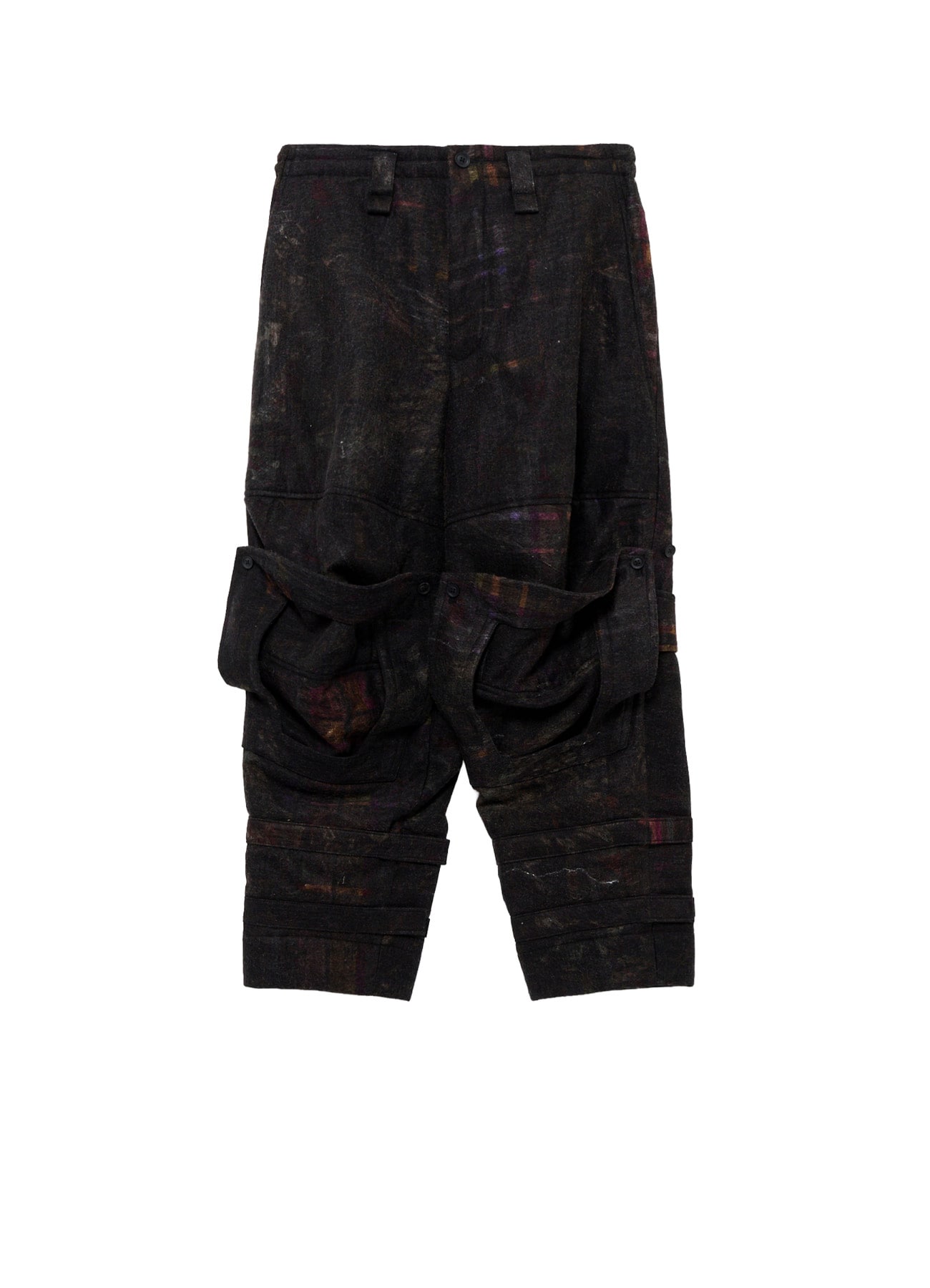 VIYELLA W PLAID PRINT KNEE WORK PANTS