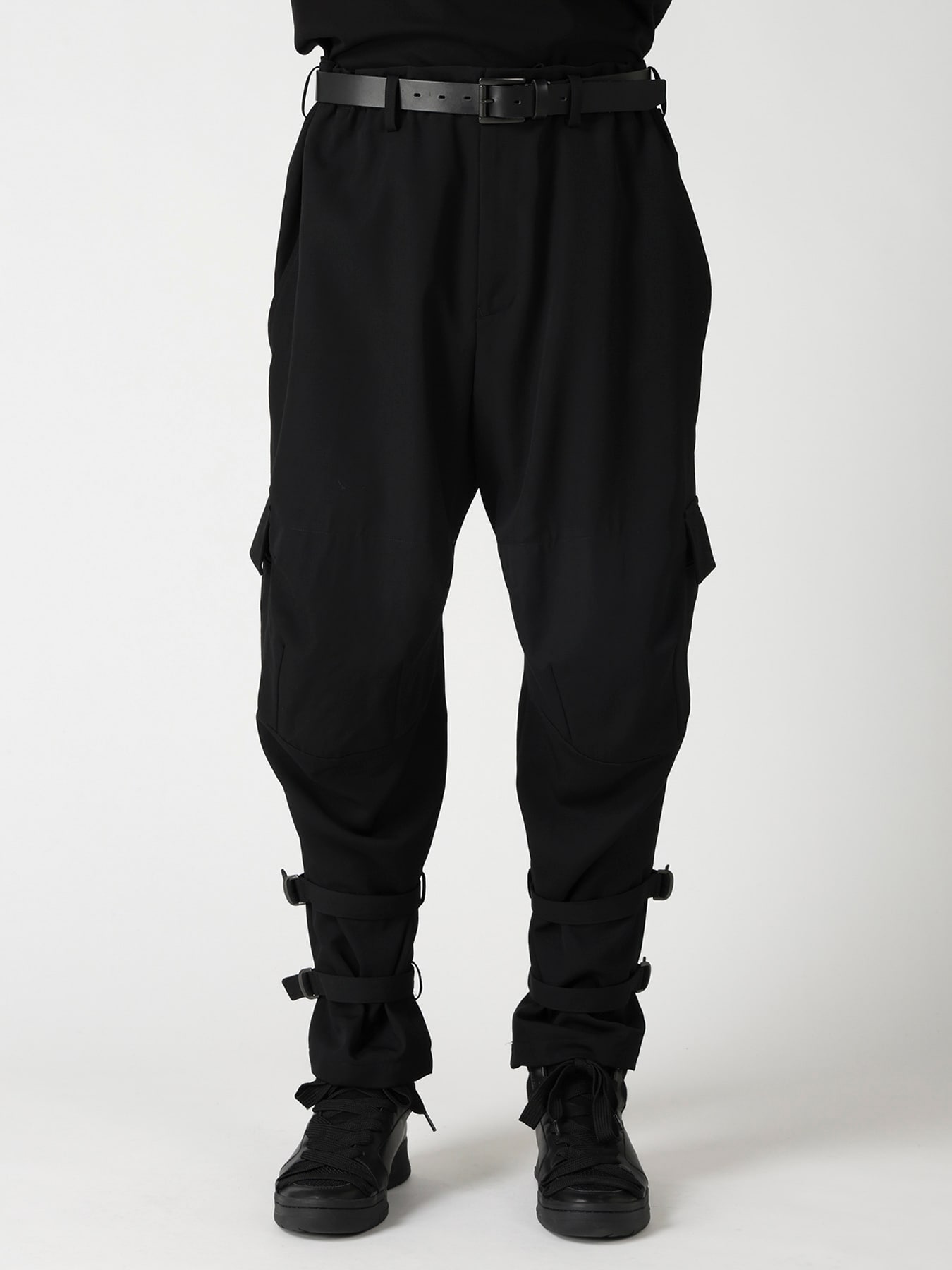 WOOL GABARDINE KNEE PANEL WORK PANTS