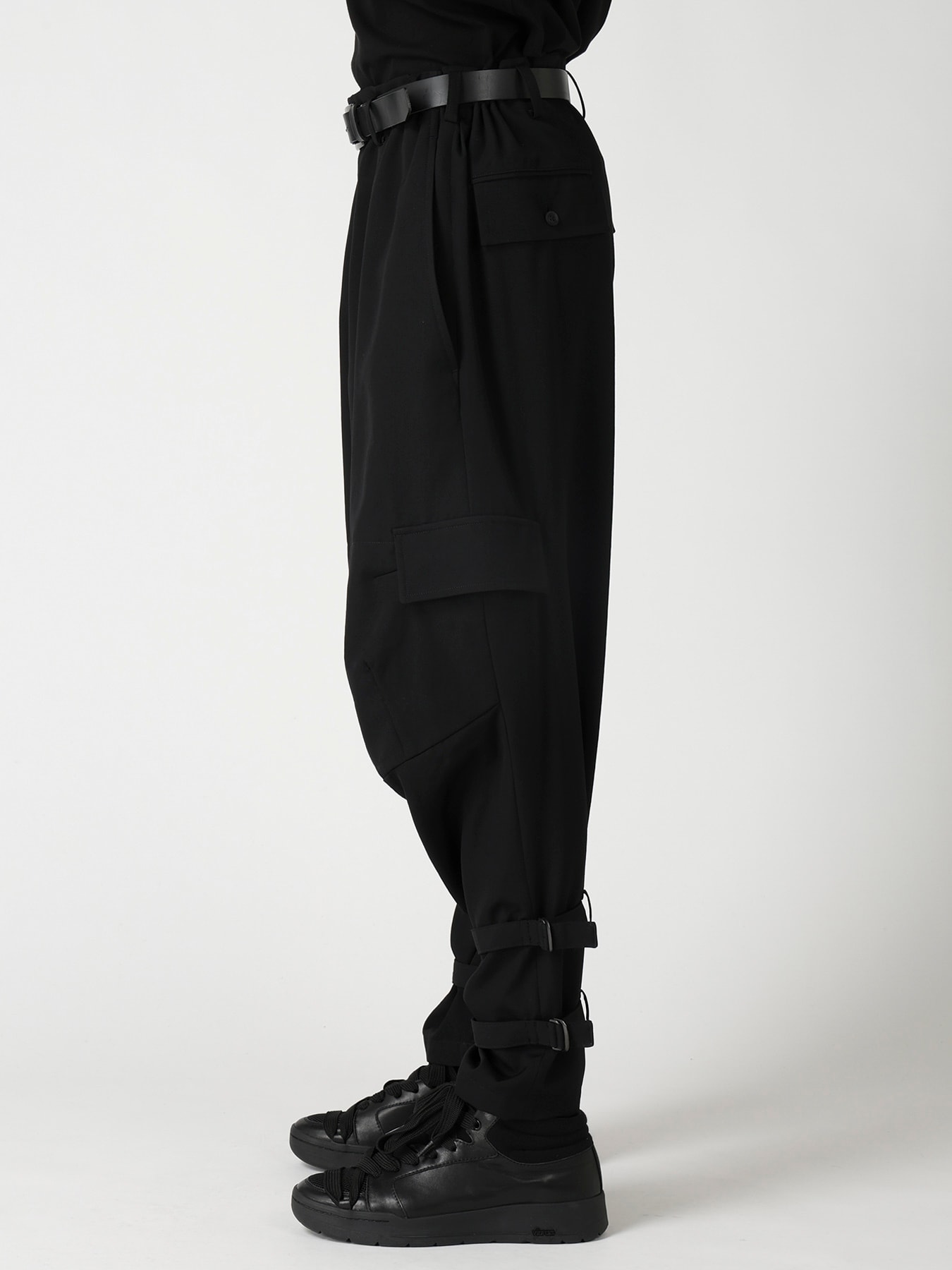WOOL GABARDINE KNEE PANEL WORK PANTS