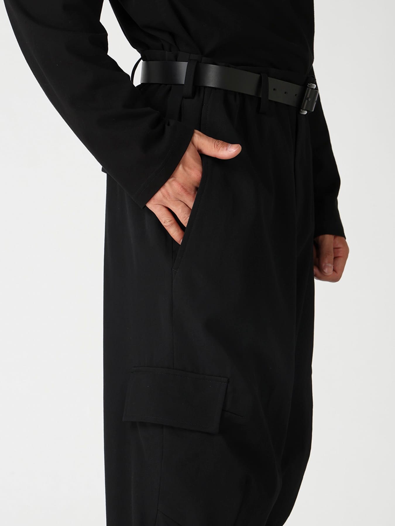 WOOL GABARDINE KNEE PANEL WORK PANTS