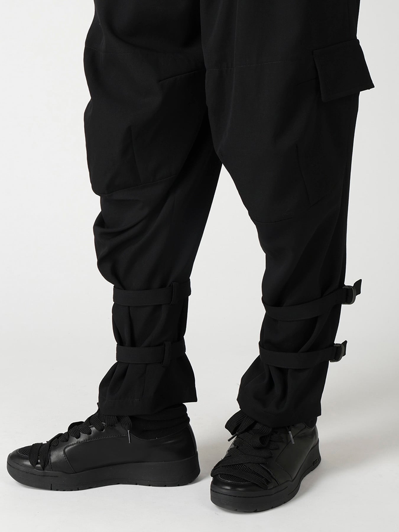 WOOL GABARDINE KNEE PANEL WORK PANTS