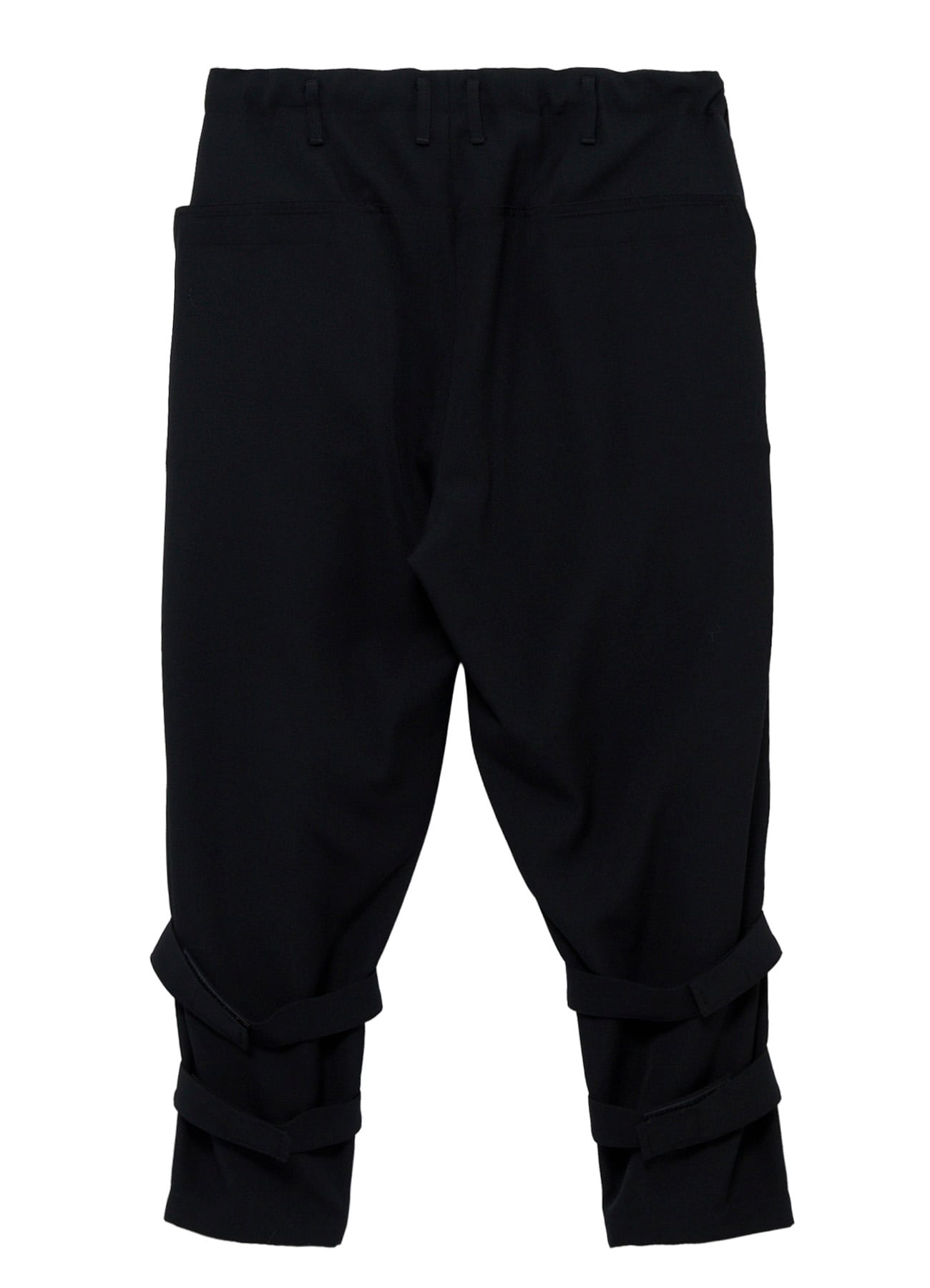 ARMY GABARDINE HEM BELT PANTS