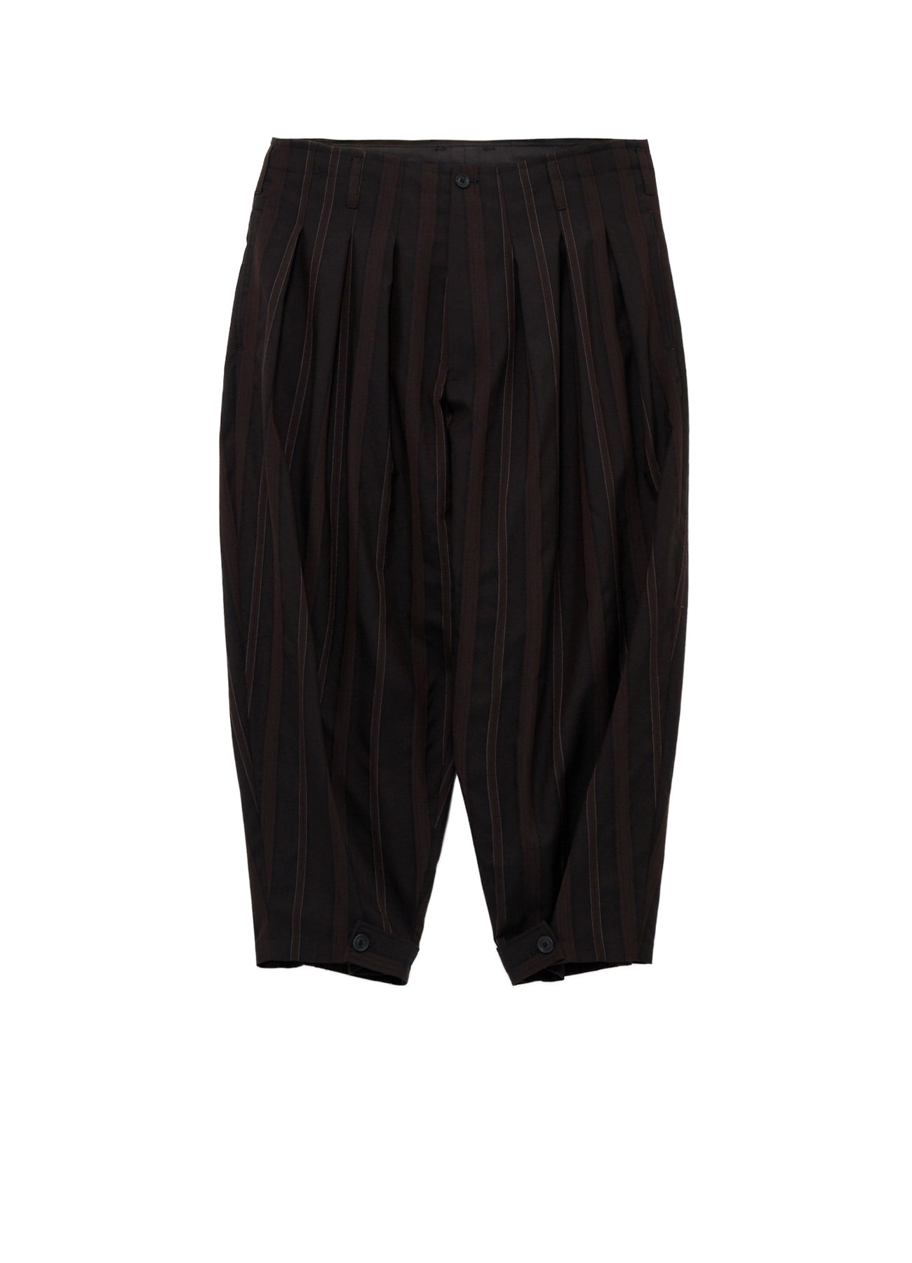 TWILL VINTAGE NY GREEN FLAP WIDE TUCK PANTS(S Green): Yohji