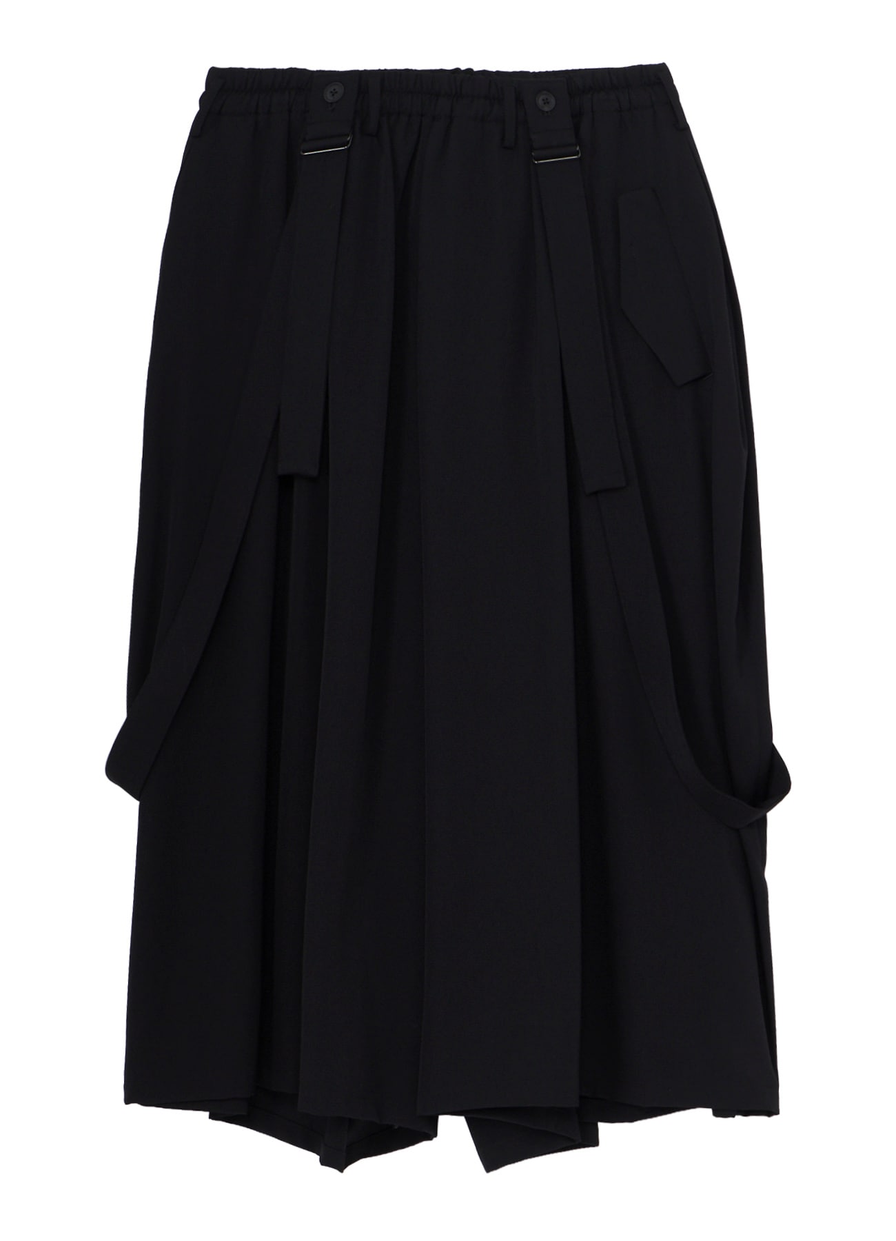 WOOL GABARDINE TWIST PANTS