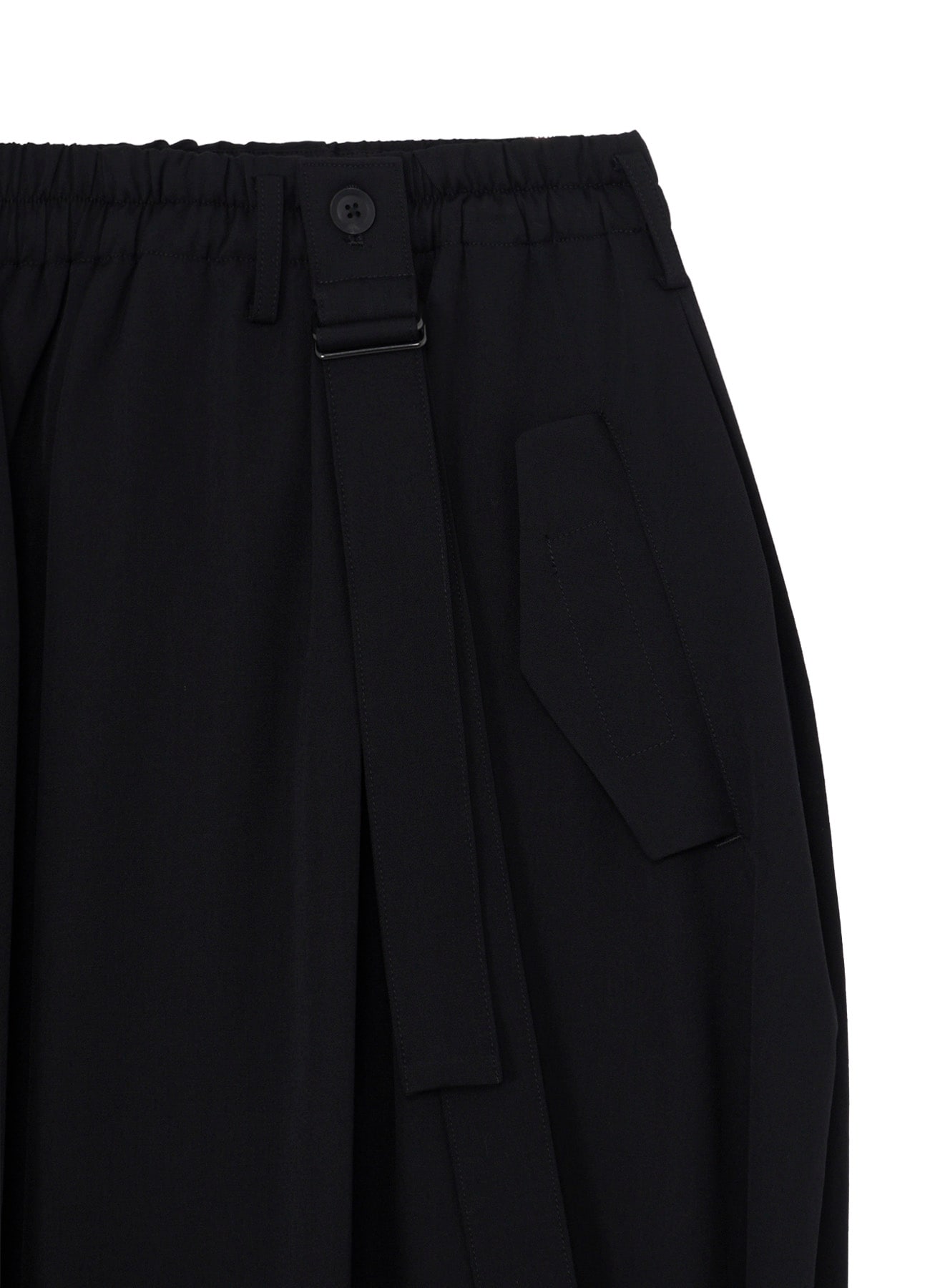 WOOL GABARDINE TWIST PANTS