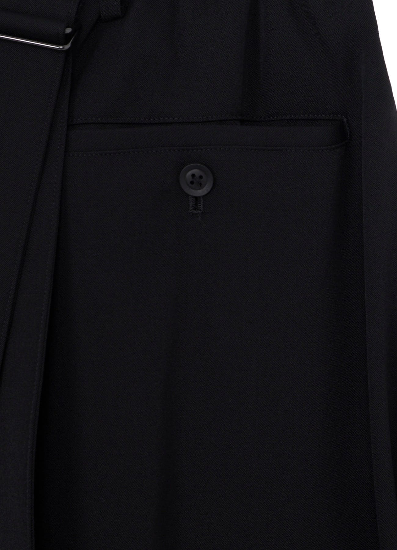 WOOL GABARDINE TWIST PANTS