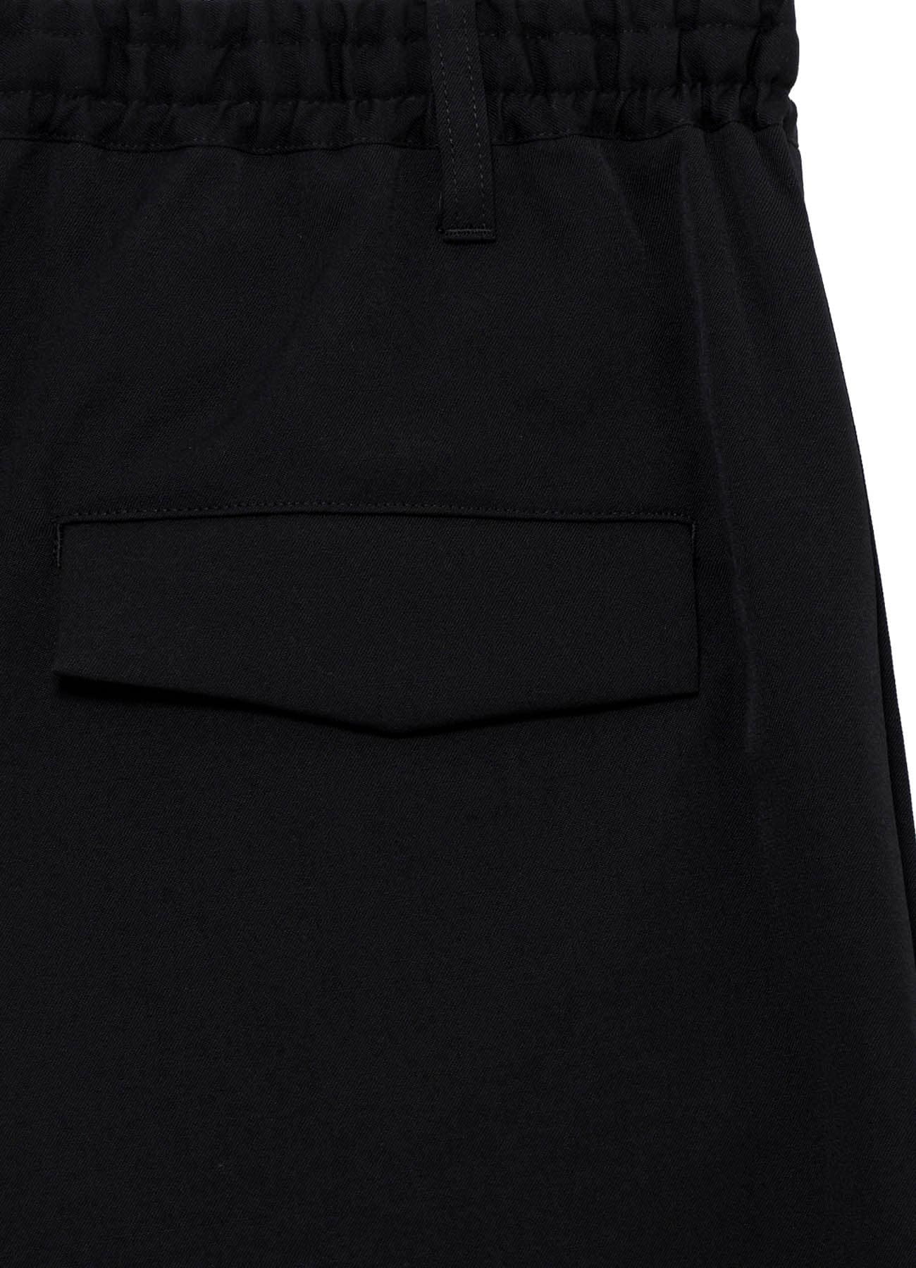 WOOL GABARDINE BIG SAROUEL PANTS